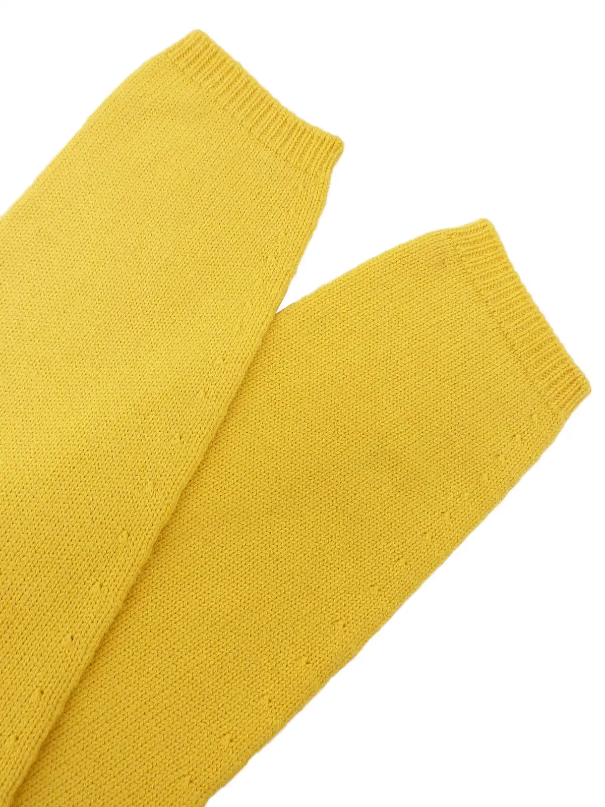 BURBERRY ウールロゴ刺繍ロングスリーブニットセーター イエロー