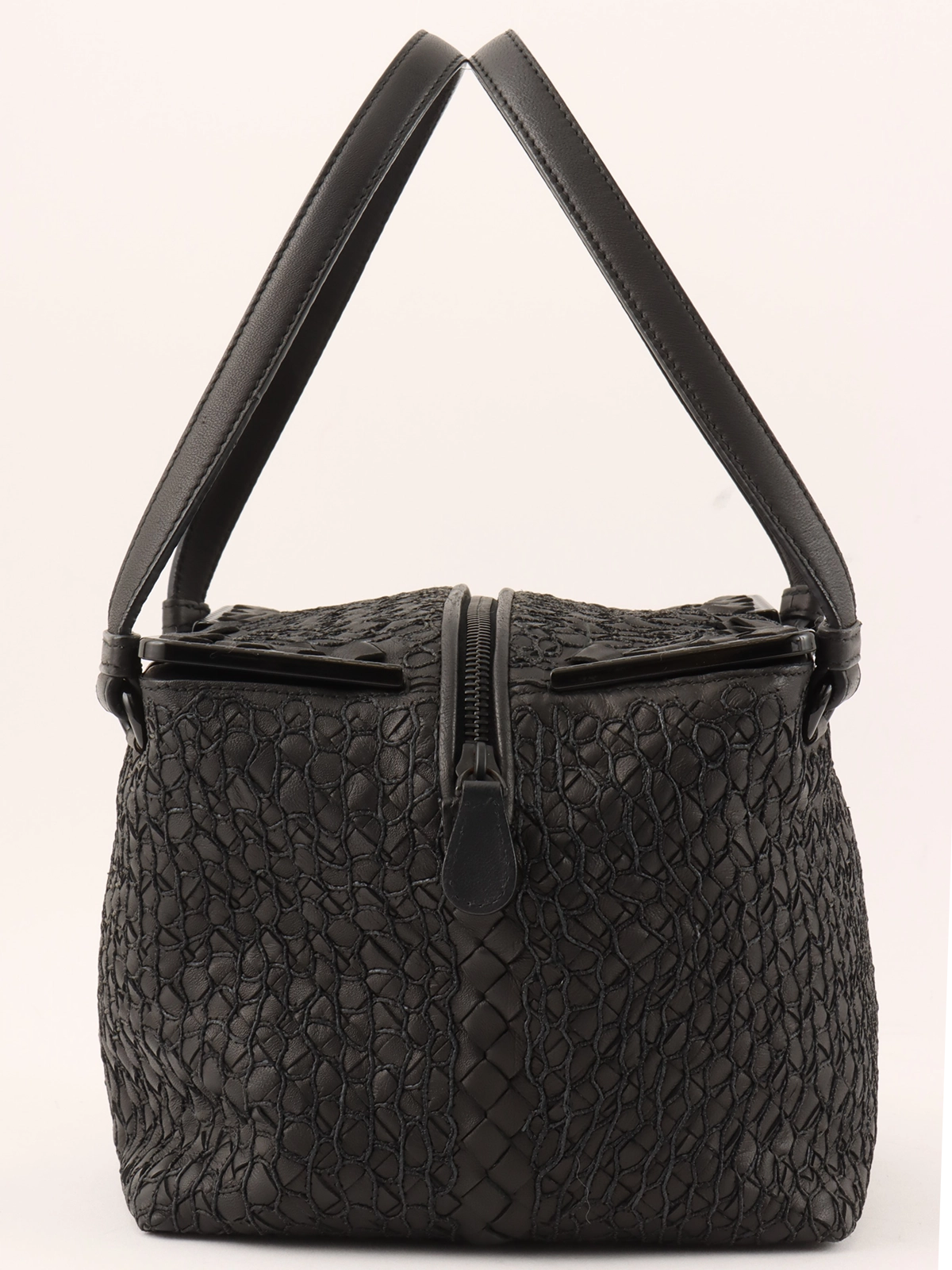 【後払い手数料無料】 BOTTEGA VENETA イントレチャートデザインボックスハンドバッグ バッグ