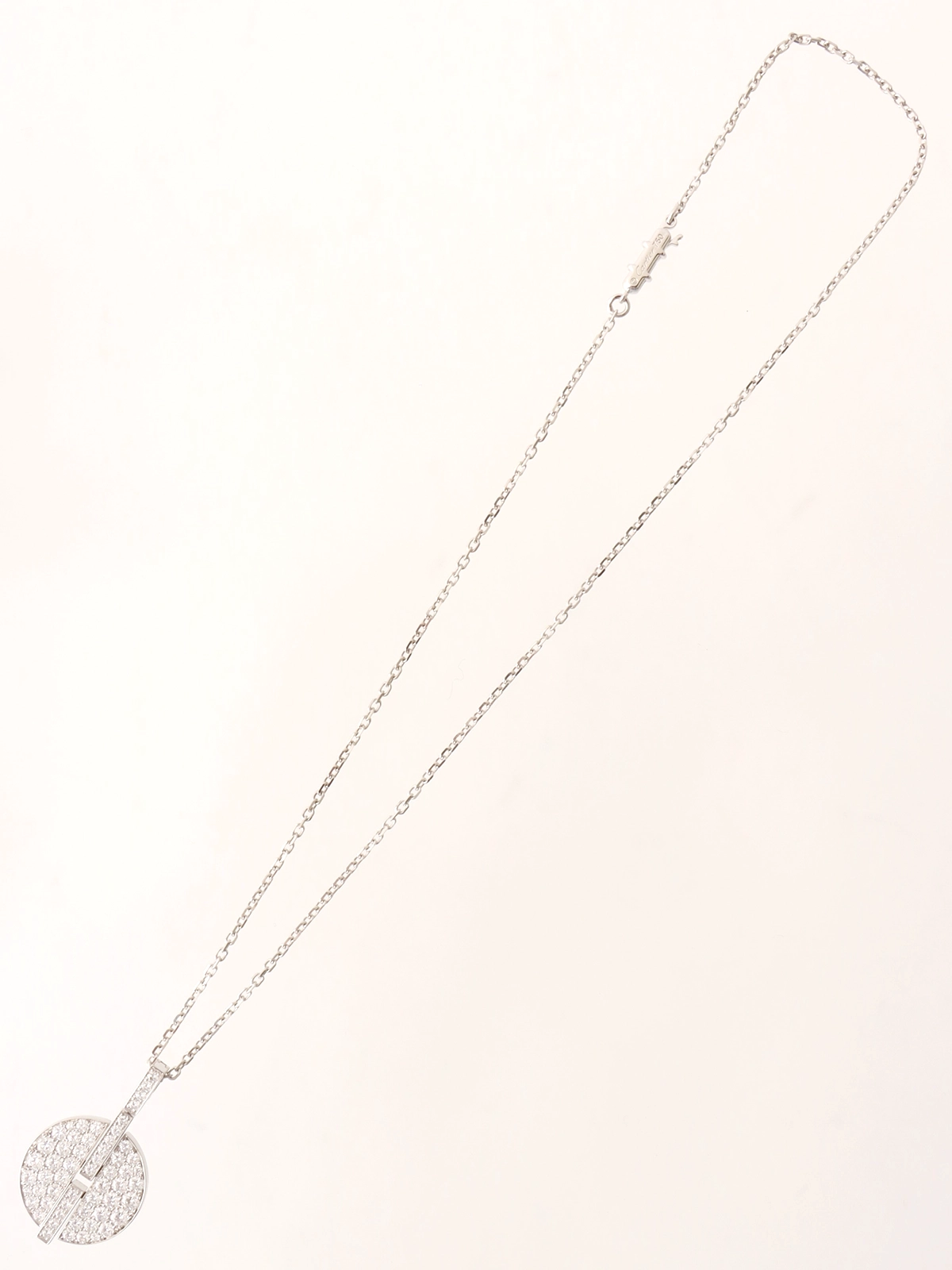 CARTIER 18Kダイヤモンドイマリアネックレス シルバー｜VINTAGE