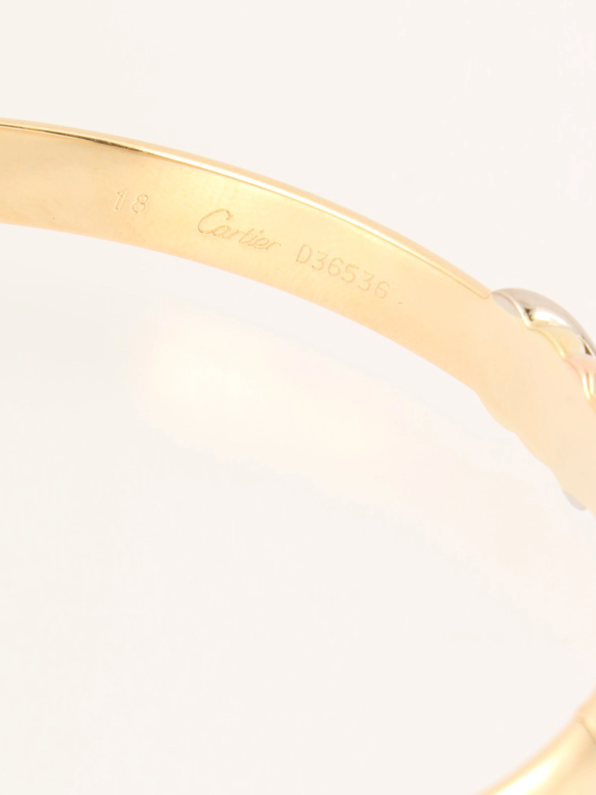 Cartier ゴールド バングル 付属品完備 CARTIER カルティエ ジュストアンクル バングル 18金 K18