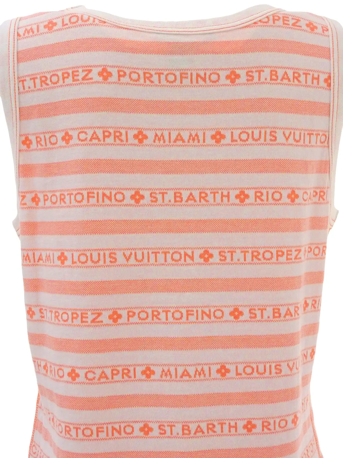 Louis Vuitton ロゴTシャツ ホワイト・オレンジ Louis Vuitton ロゴTシャツ ホワイト・オレンジ