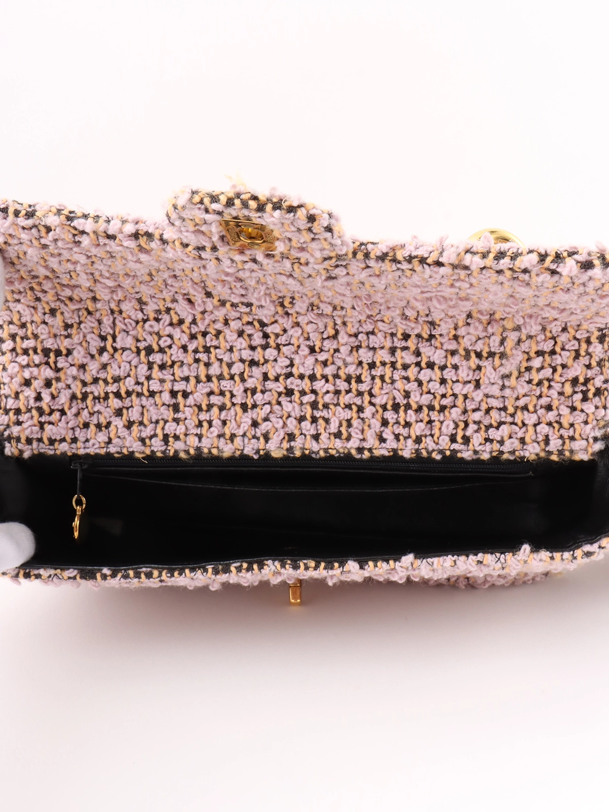 CHANEL 1995年頃製 ツイードクラシックフラップ親子バッグ