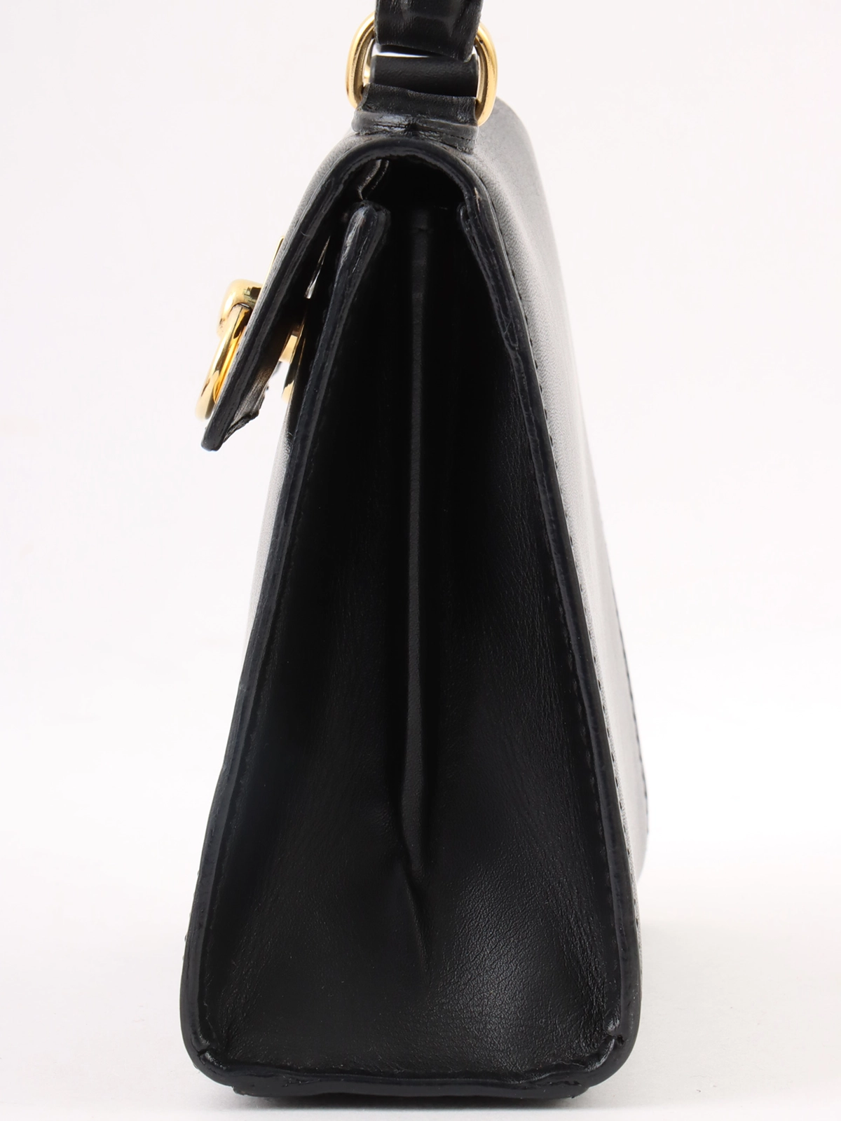 CELINE パーティーバッグ ブラック CELINE ロゴプレートミニ2wayバッグ ブラック｜VINTAGE QOO
