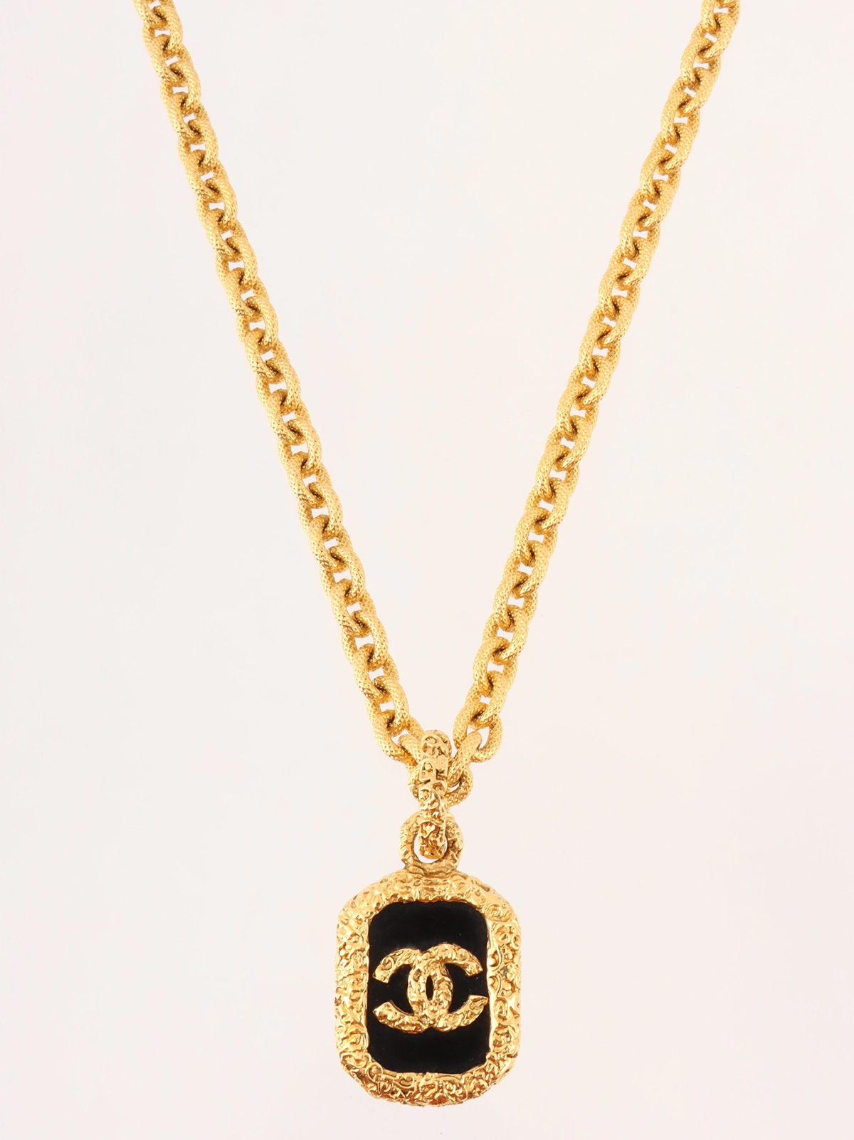 vintage】Christian Dior / rope chain necklace - Madder vintage