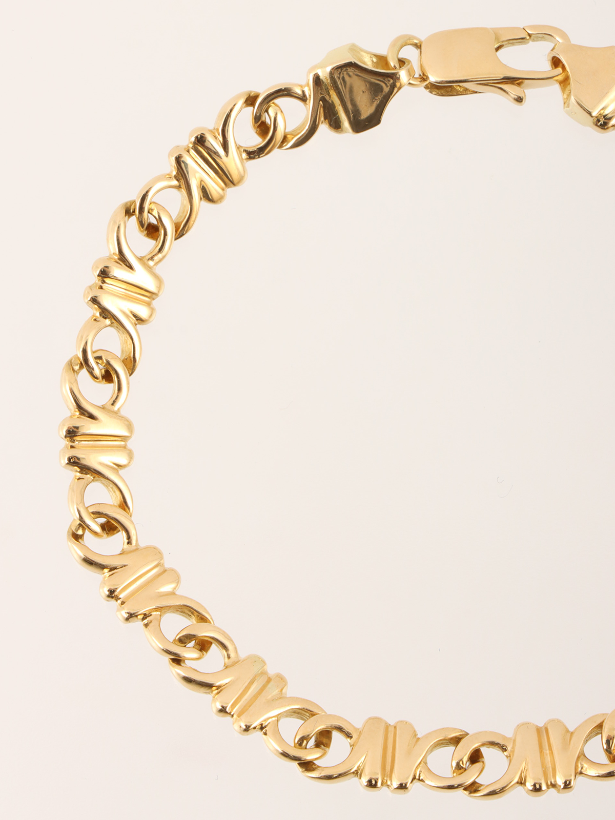 〈Tiffany & Co〉ワイヤー ブレスレット 18kゴールド TIFFANY & CO. 18Kデザインチェーンブレスレット ゴールド