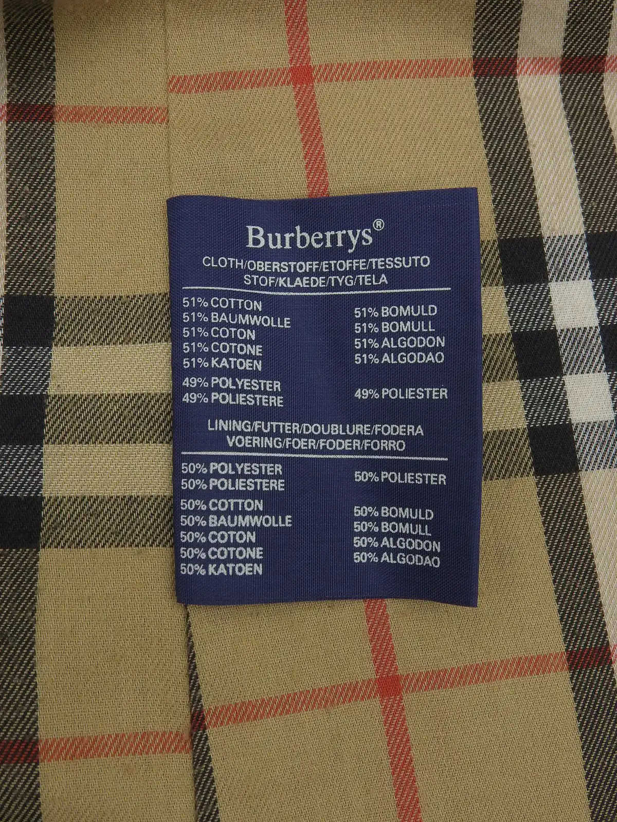 BURBERRY ノバチェックライニングステンカラーコート ベージュ