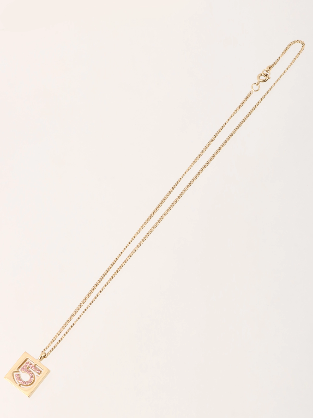 【ALDO】輝くCZラインストーン&ビジュー花〇ローズゴールド〇14K イヴサンローラン ネックレス GP×ラインストーン ゴールド