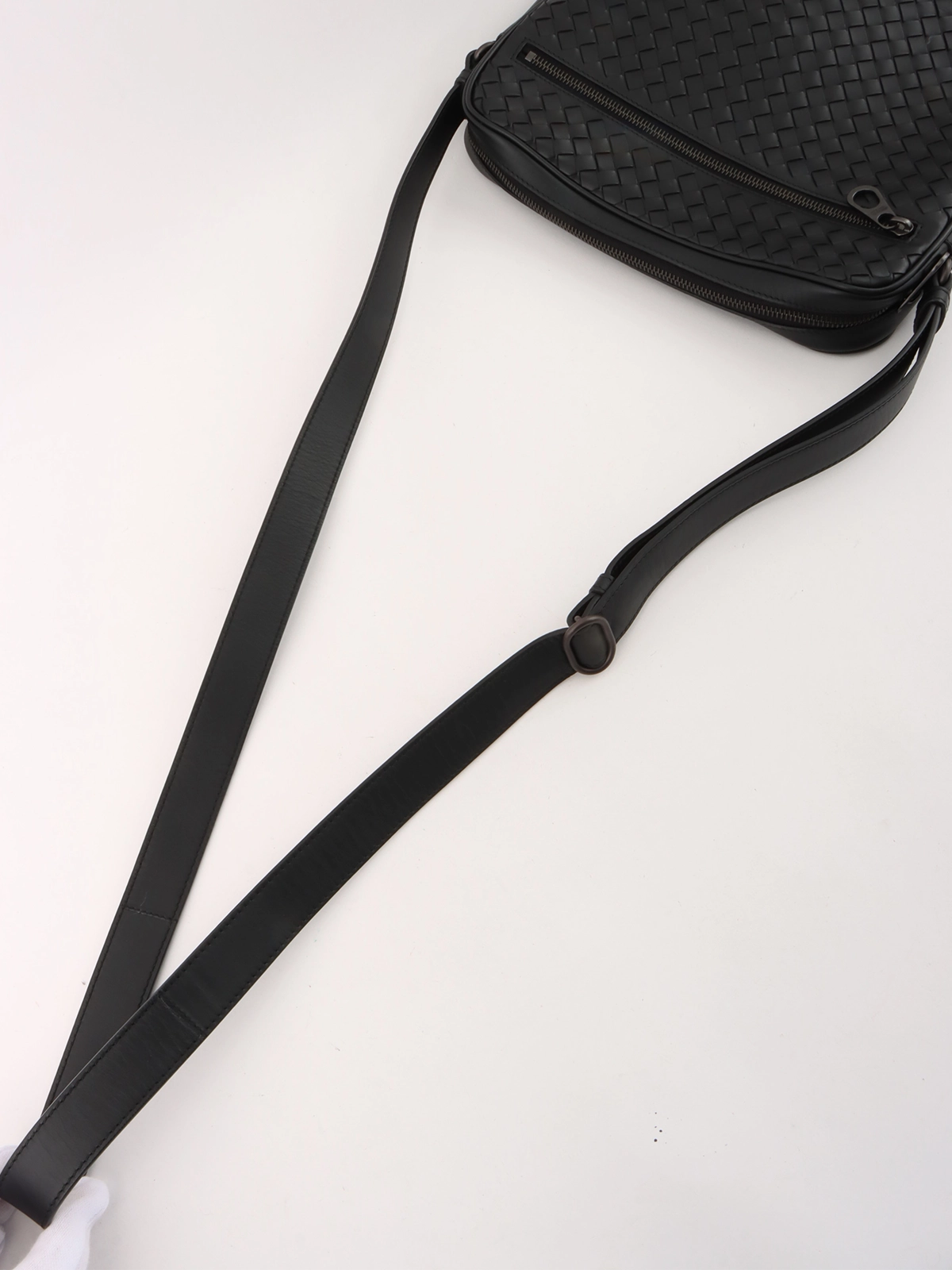 BOTTEGA VENETA ミニ ウォレス ショルダーバッグ ブラック