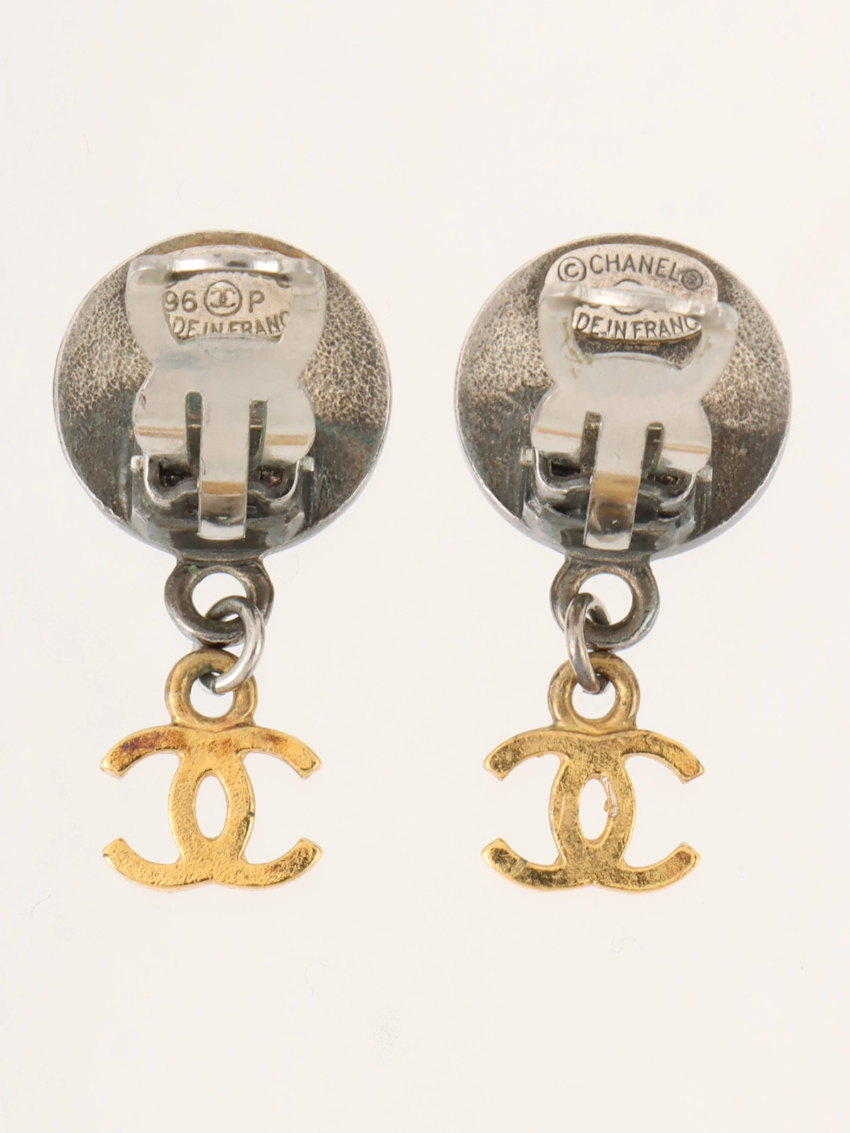 シャネル CHANEL 1971-1980s 花 ココマーク イヤリング ゴールド