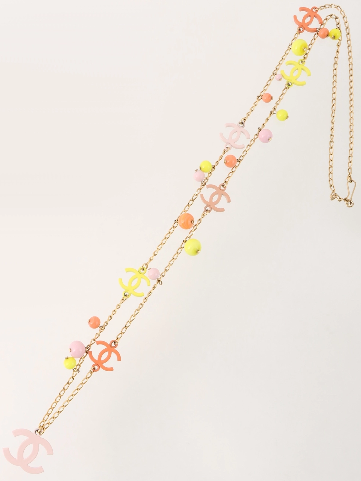 さりげないスター×CC♡CHANELボールネックレス ゆうパケット】 ステンレス製 ネックレス 金属アレルギー つけっ