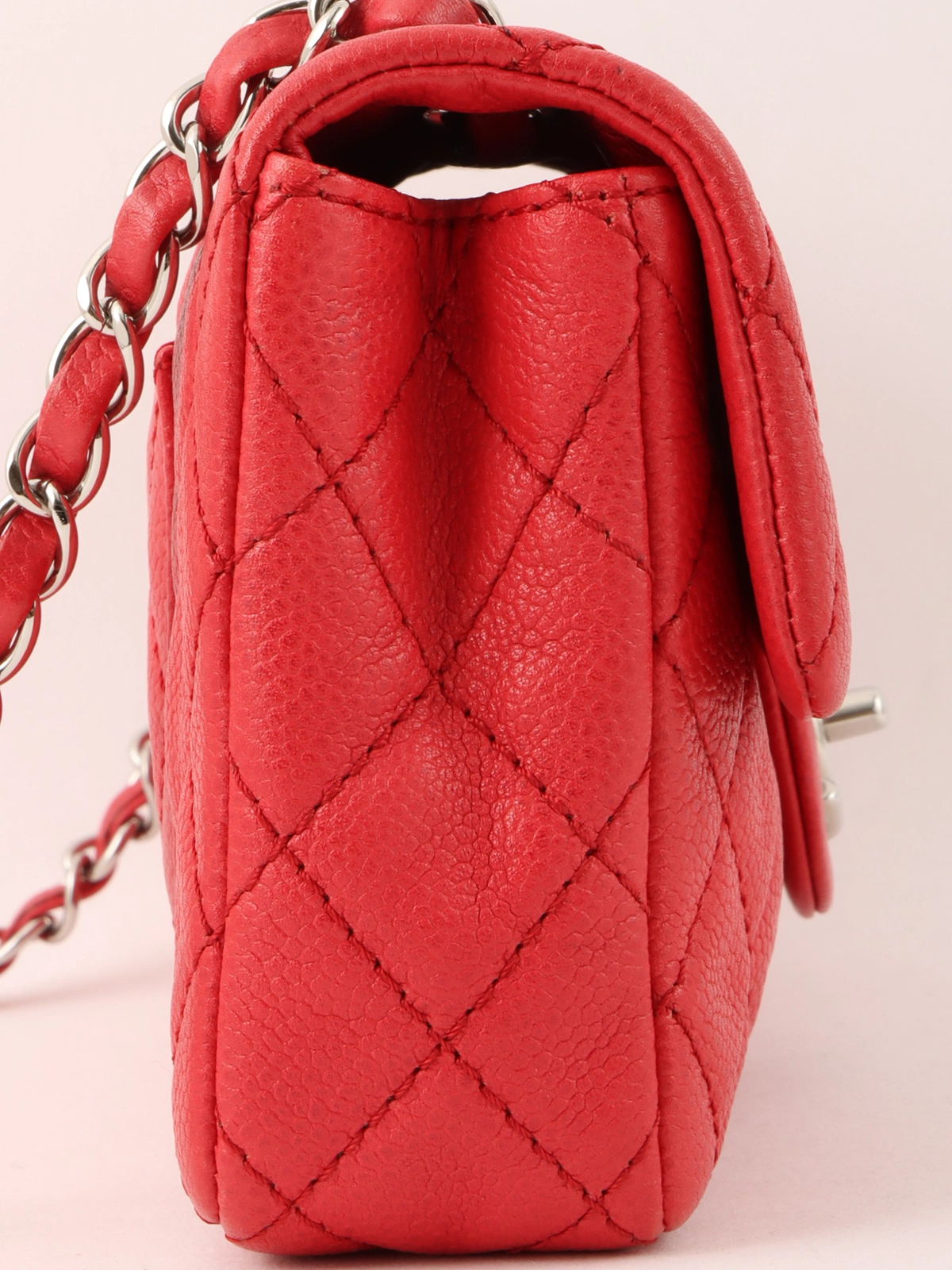 高い素材】 CHANEL シャネル ビコローレ バッグ チェーン レザー