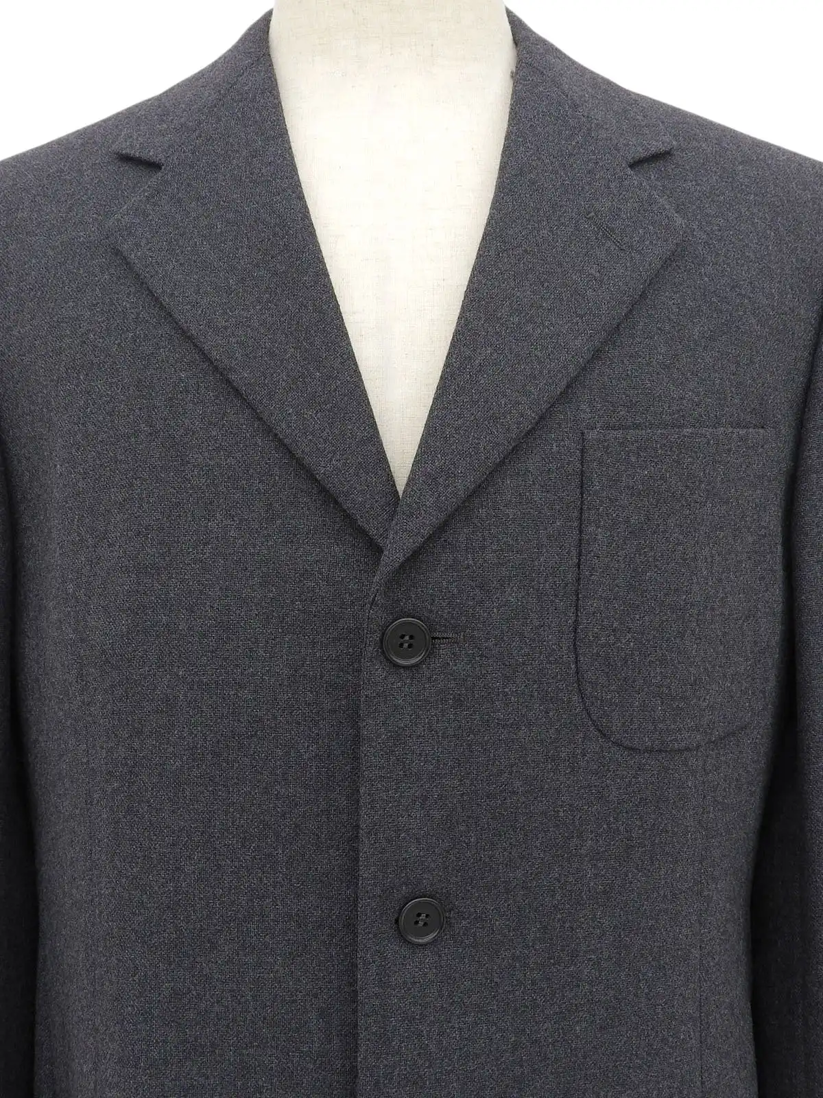 SALVATORE FERRAGAMO ウールジャケット グレー｜VINTAGE QOO