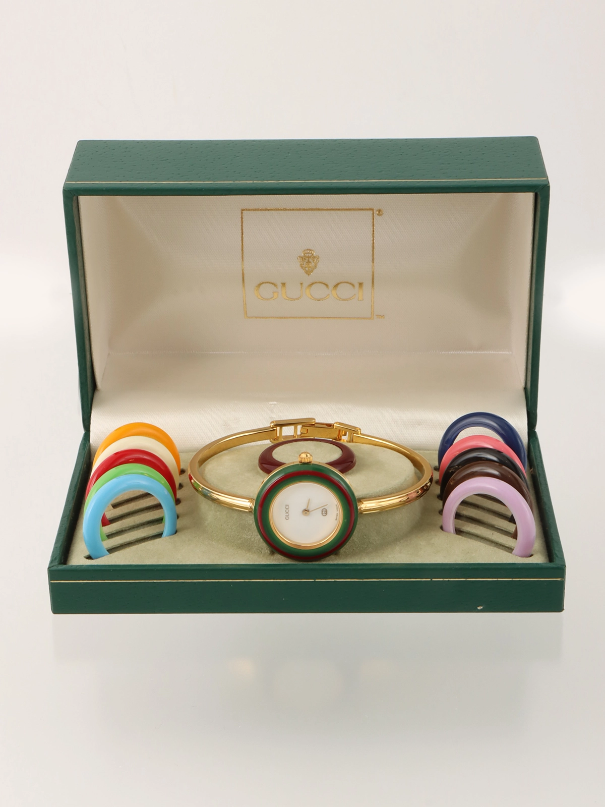 GUCCI チェンジベゼルウォッチ 12カラー／ゴールド｜VINTAGE QOO