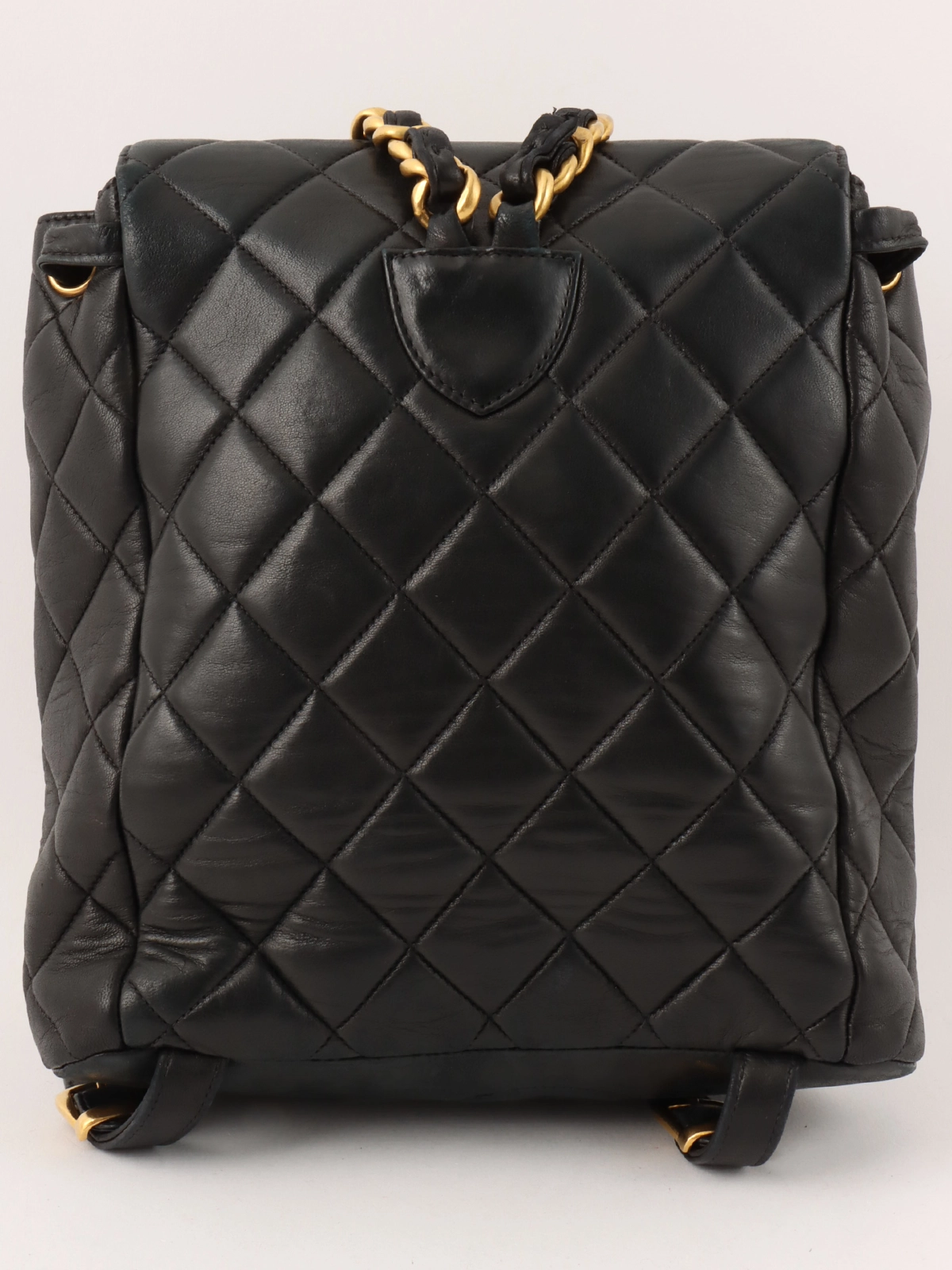 CHANEL 1997年頃製 ダブルCCターンロックバックパック ブラック