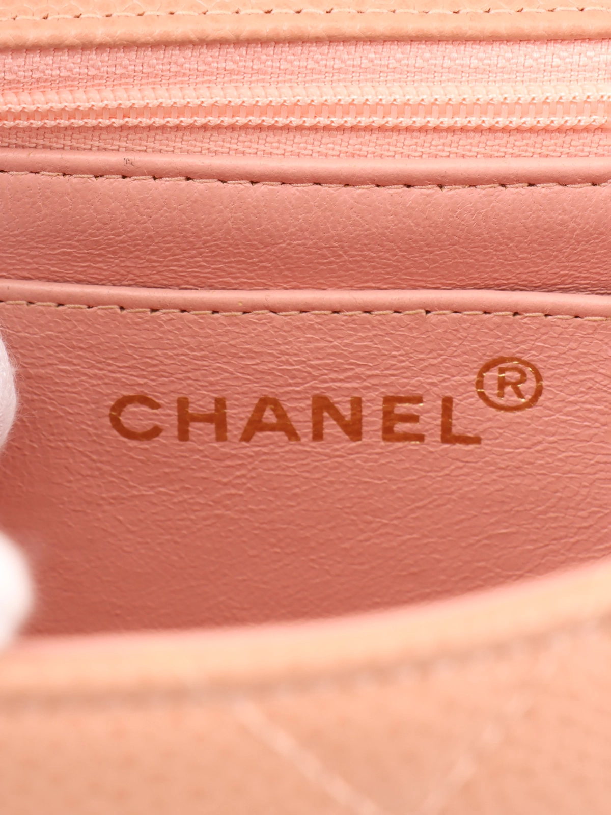 CHANEL 1995年頃製 キャビアスキンダイアナフラップチェーン