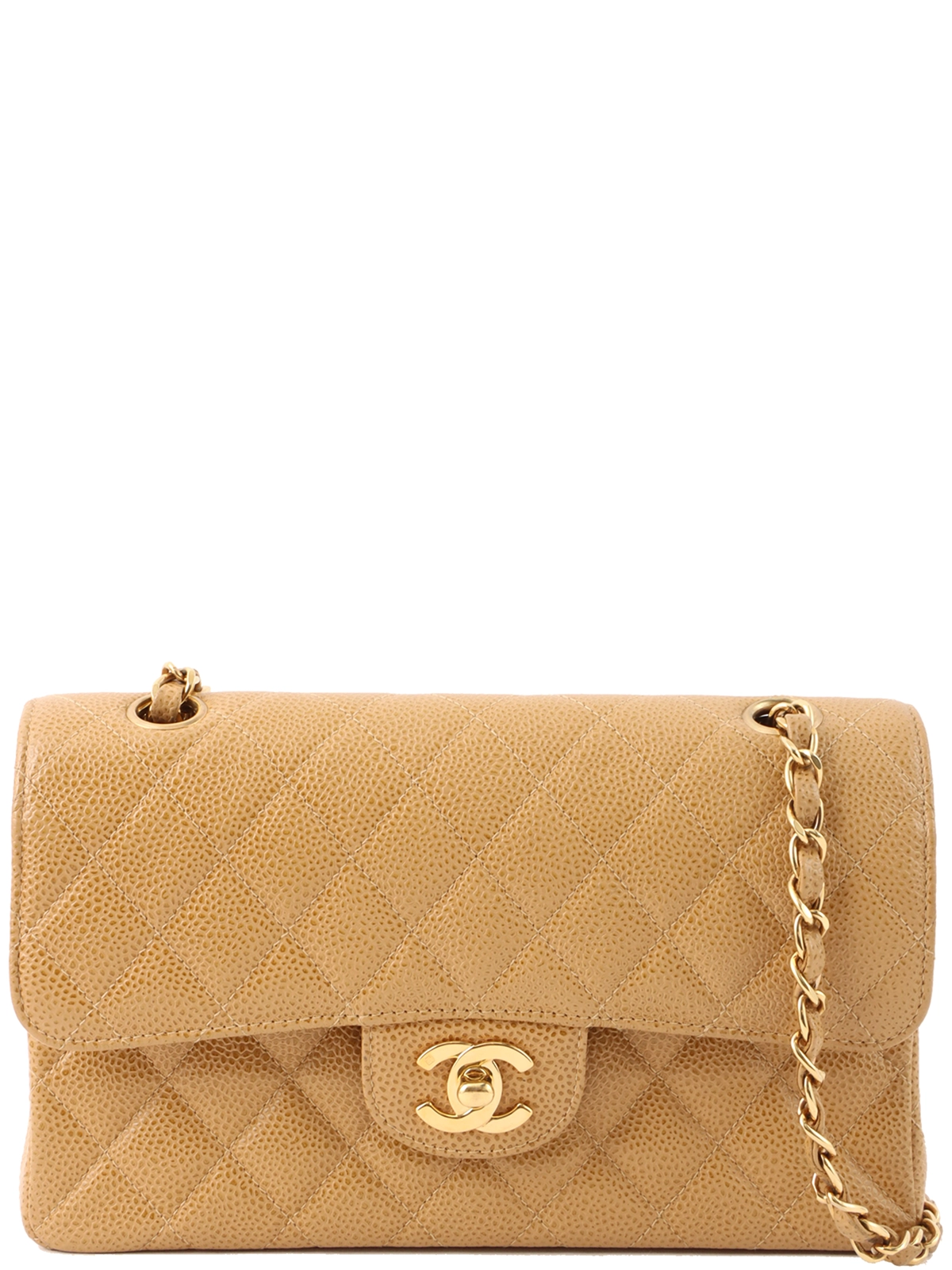 シャネル クラシック フラップ バッグ キャビア CHANEL 2000年頃製 キャビアスキンクラシックフラップチェーン