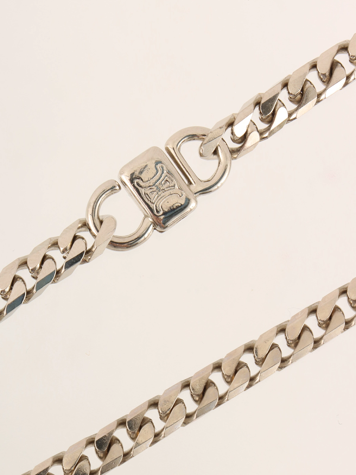 豊富なギフト CELINE サークルロゴロングネックレス QOO シルバー｜VINTAGE アクセサリー