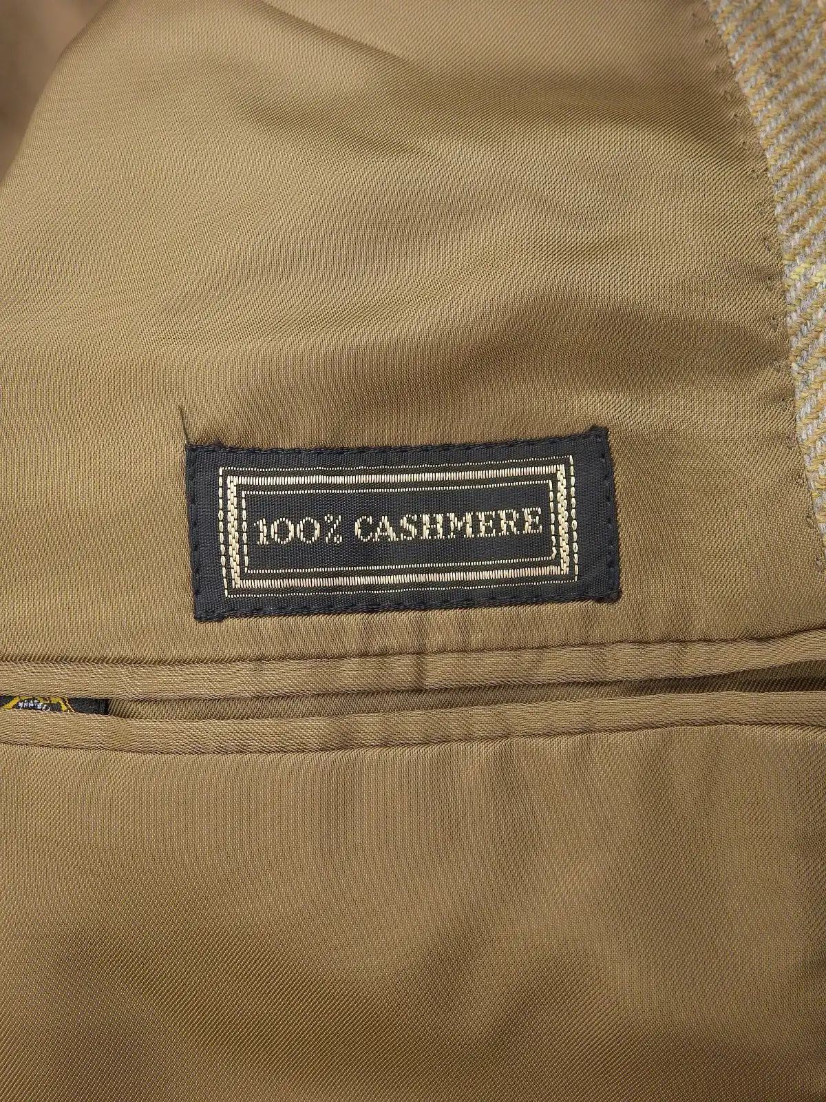 CELINE カシミアチェックパターンジャケット ベージュ｜VINTAGE