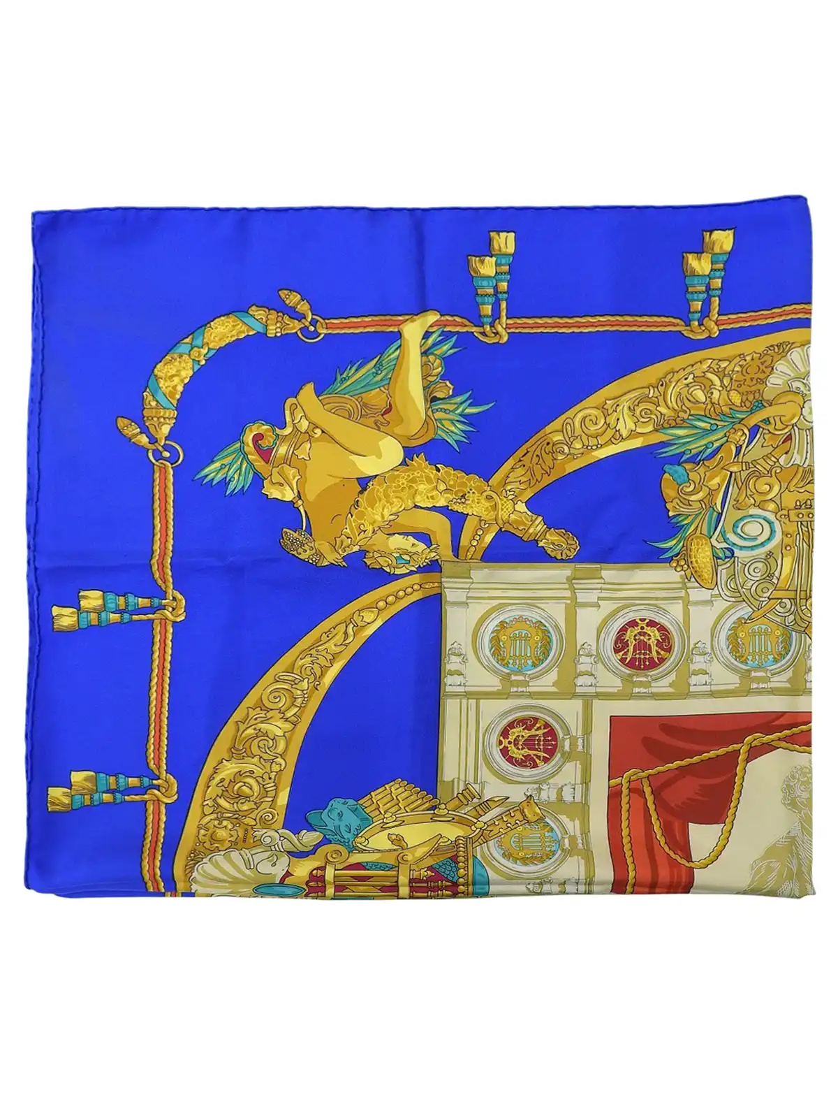 HERMES カレ90 Hommage A Charles Garnierパターンスカーフ