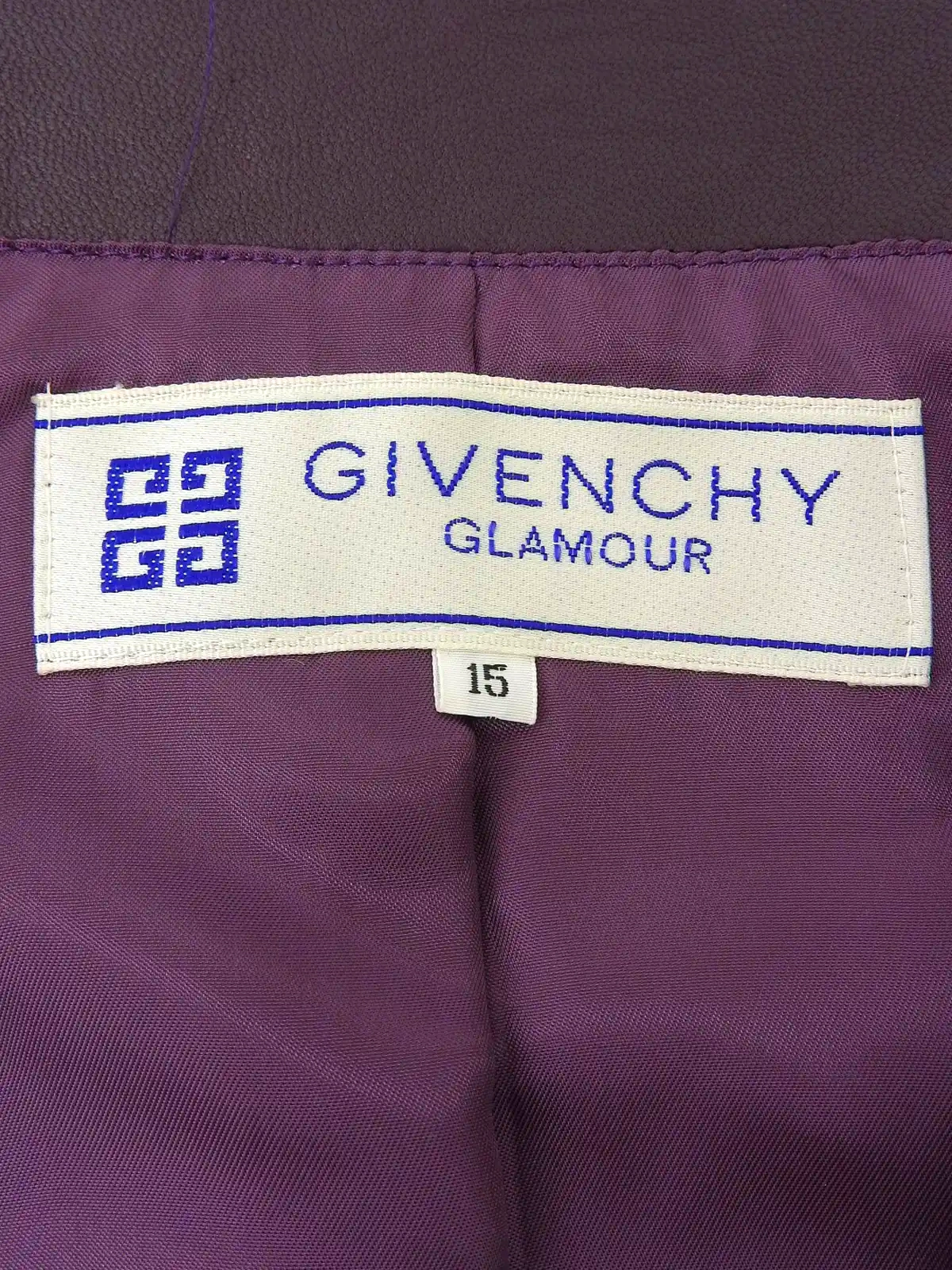 GIVENCHY リアルレザーノーカラーセットアップ パープル