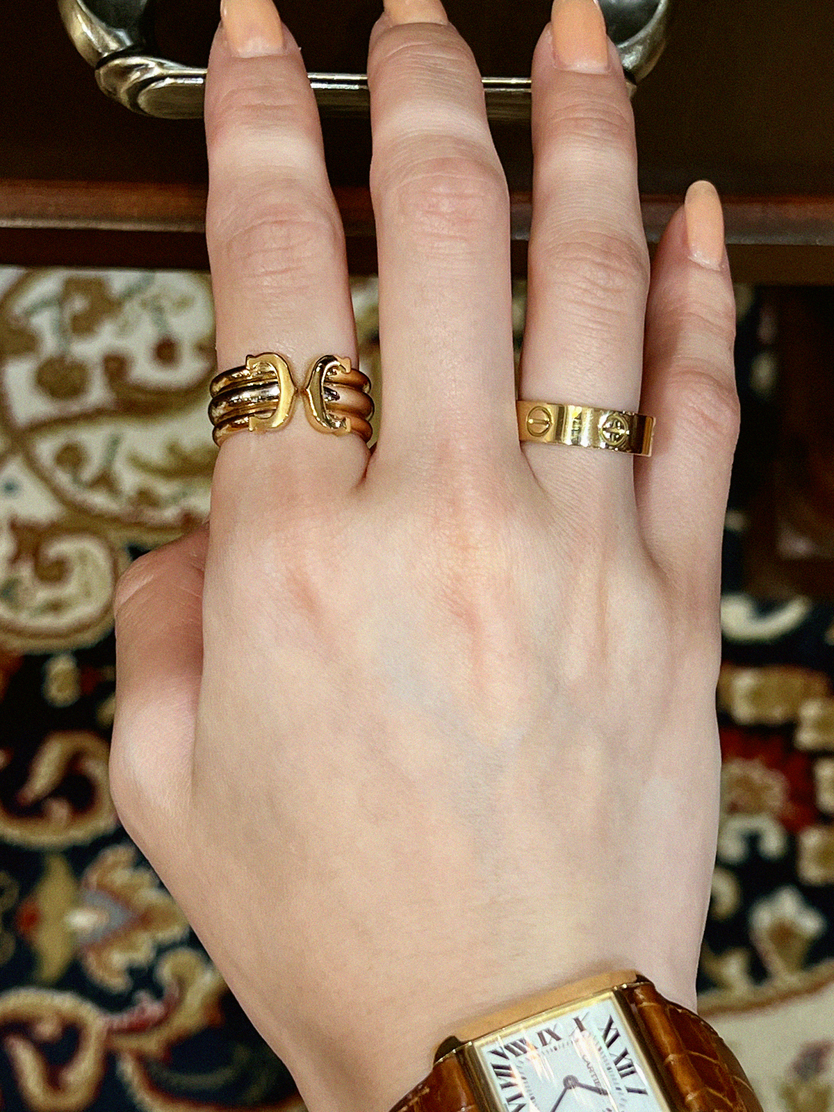 CARTIER 18K2Cリング ゴールド｜VINTAGE QOO TOKYO