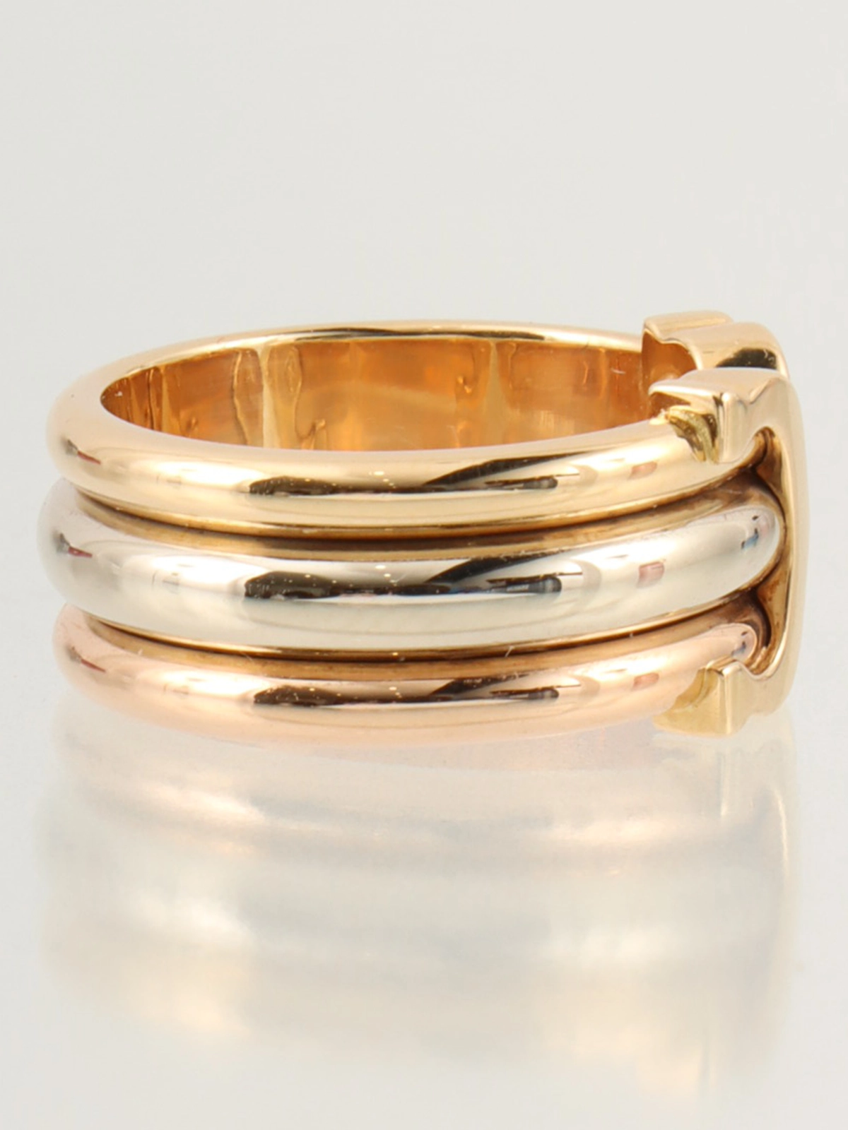 Cartier 18Kゴールド リング CARTIER Ring 18K Yellow Gold gold Love Ring Half Diamond #49