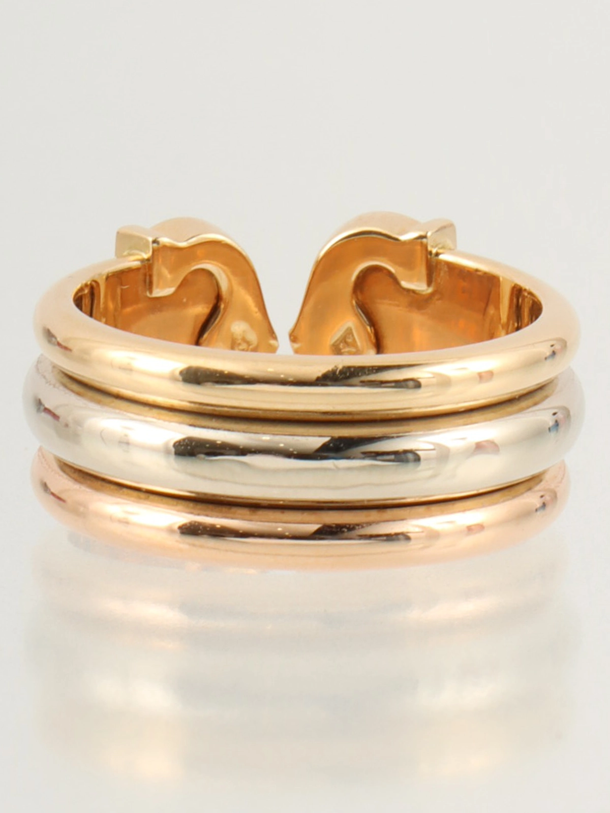 Cartier 18Kゴールド リング CARTIER Ring 18K Yellow Gold gold Love Ring Half Diamond #49