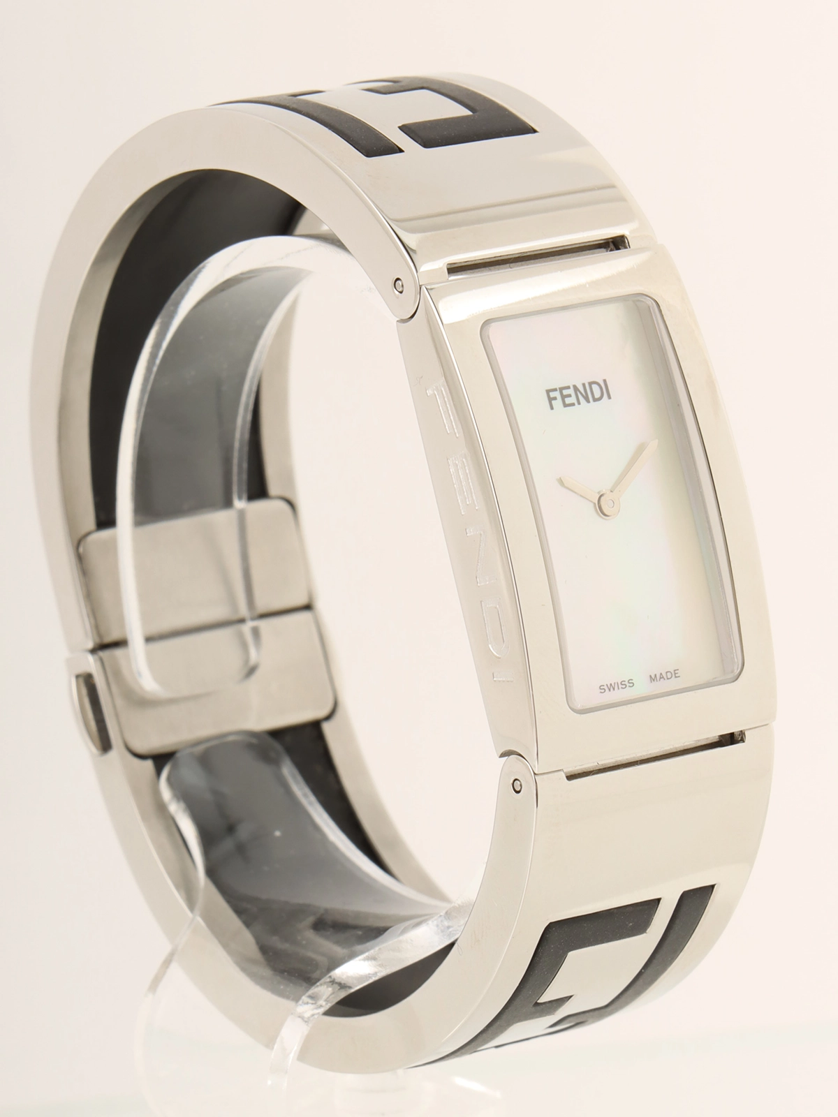 FENDI スクエアケース 時計 シルバー FENDI フェンディ スクエアフェイス 腕時計 3300L シルバー