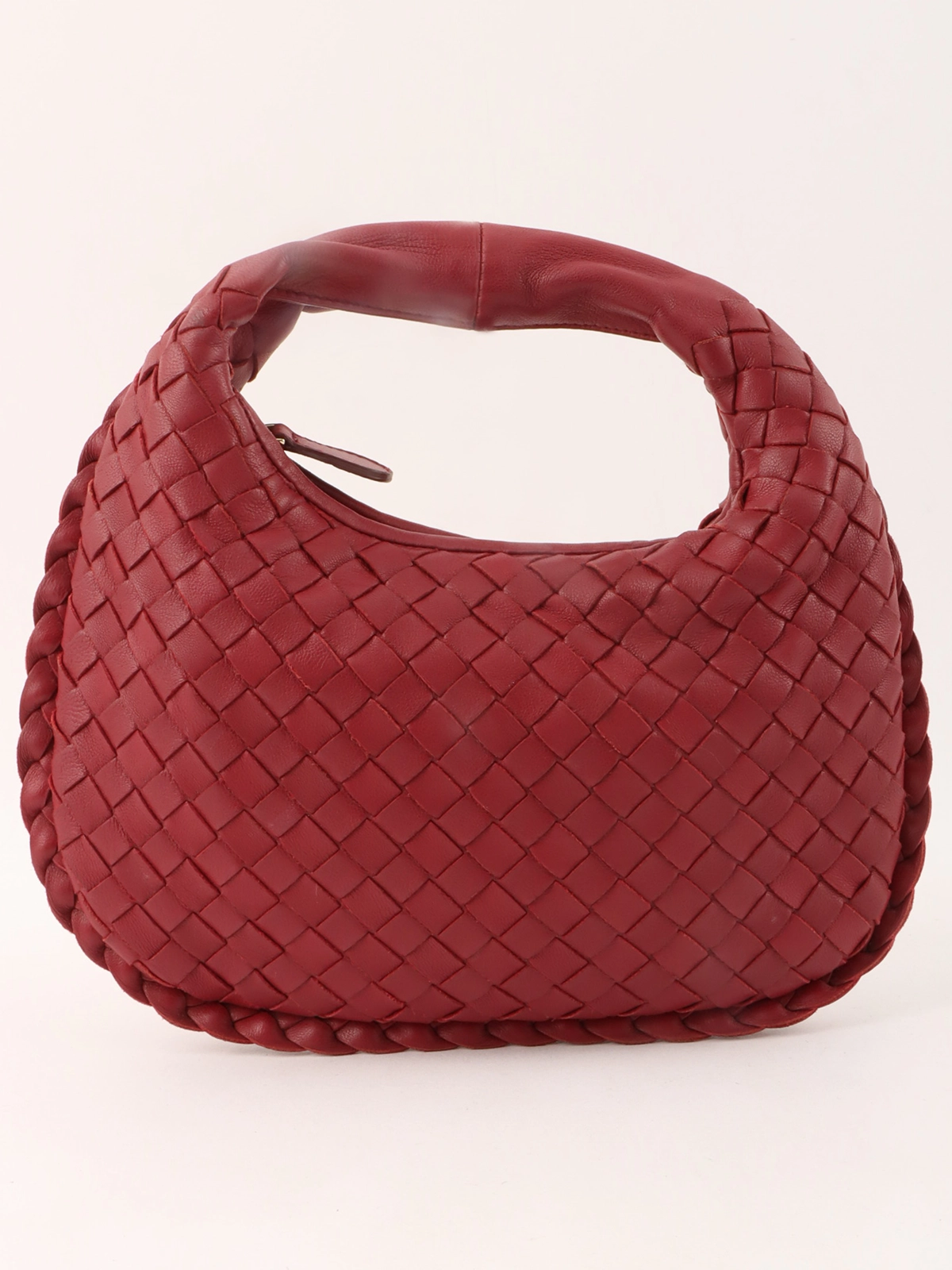 BOTTEGA VENETA イントレチャートホーボーバッグミニ ボルドー