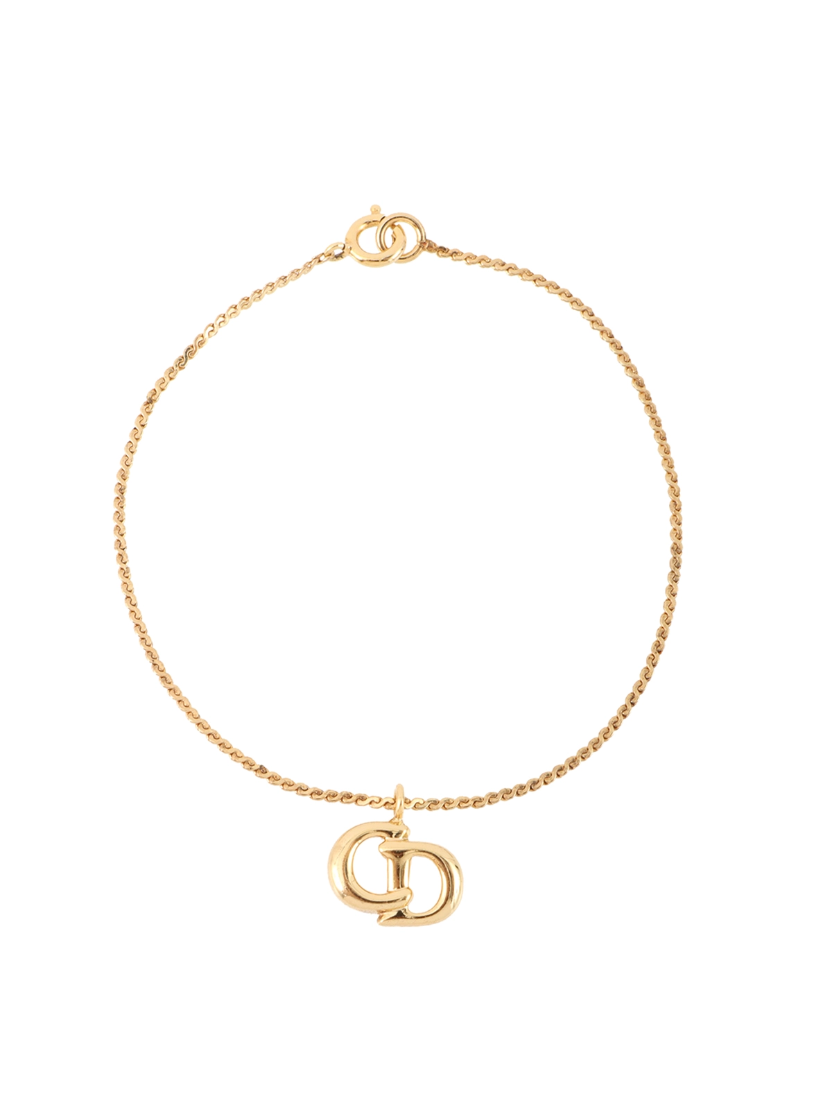 極美品】Dior ブレスレット ゴールド CDロゴ
