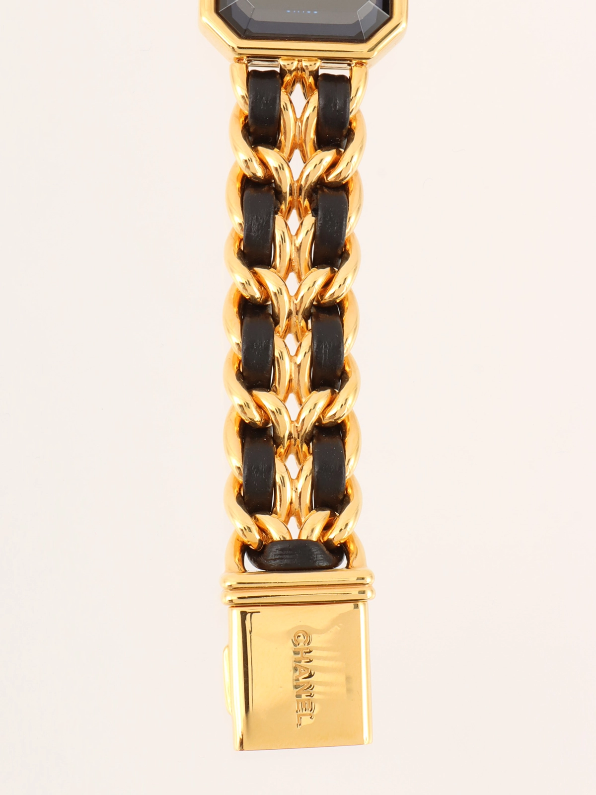 CHANELプルミエール 美品 ゴールド/ブラック C】CHANEL シャネル ☆美品 レディース腕時計 ゴールド×ブラック