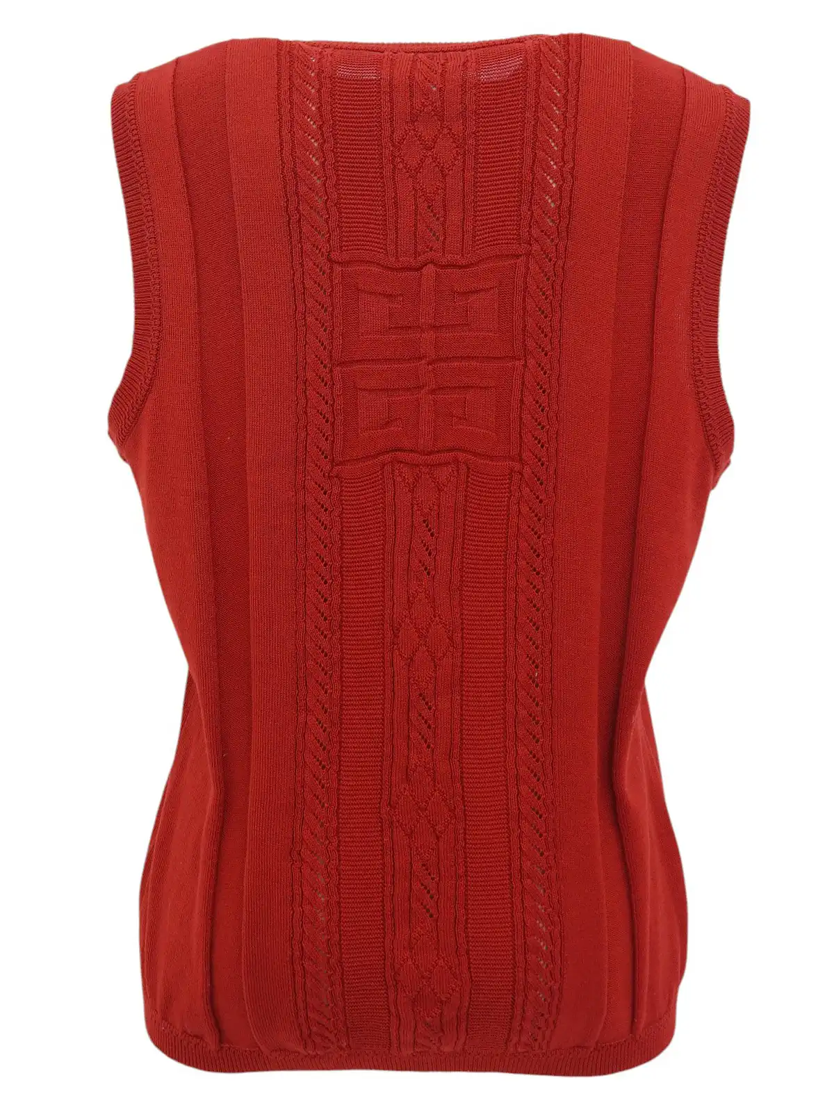Courrèges 21 コットンニット　ヴィンテージニット　レッド　サイズ38 554d84b9a993003083980a00dc8b8e
