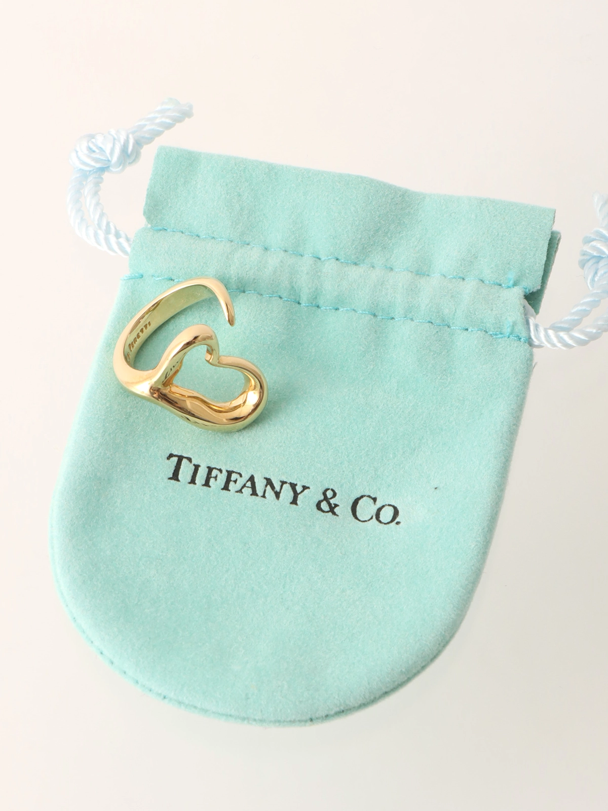 TIFFANY & CO. 18Kオープンハートリング ゴールド｜VINTAGE QOO