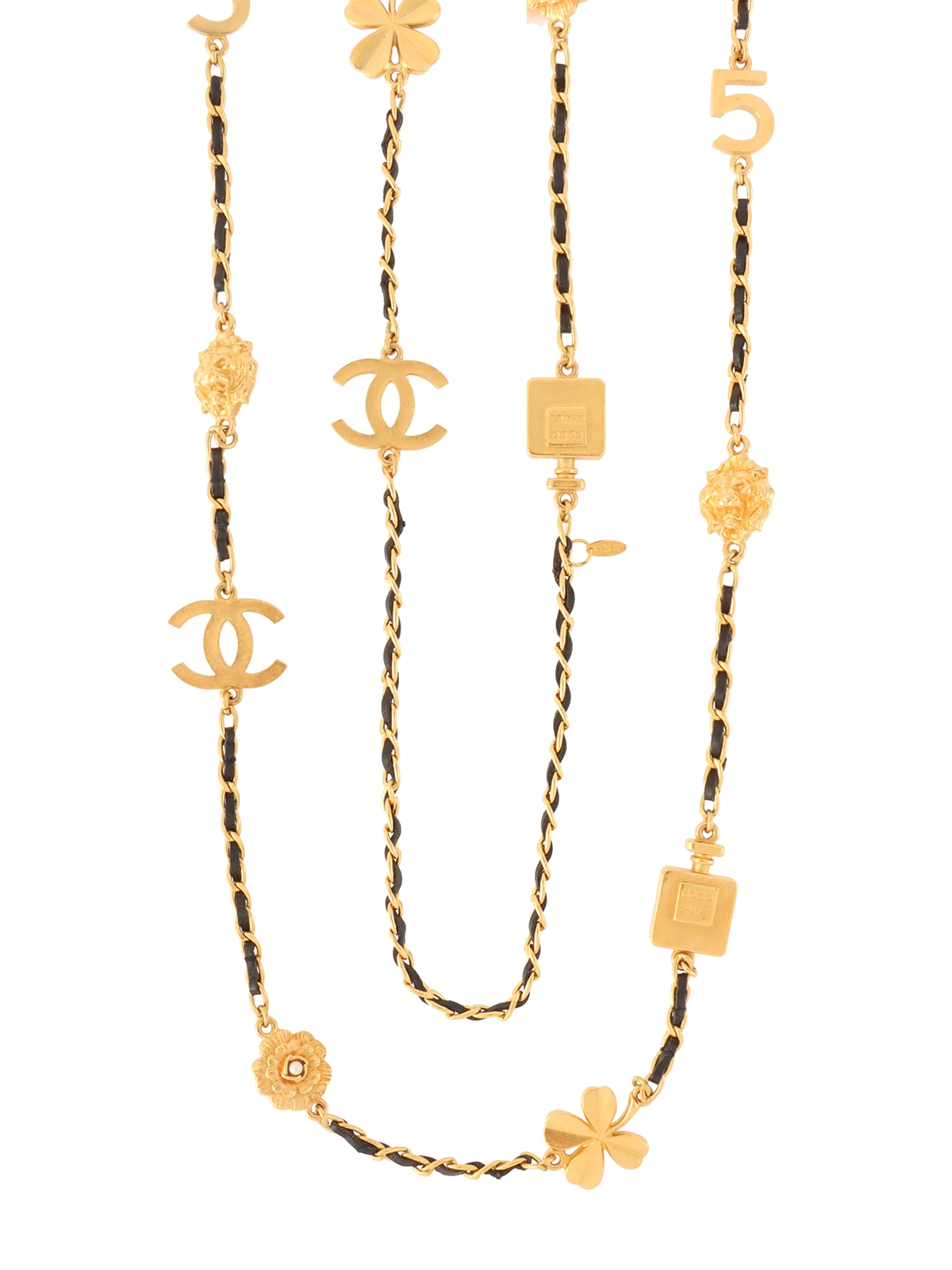 ≪24K★≫CHANEL ネックレス ゴールド CHANEL 1995年製 マルチモチーフチェーンロングネックレス