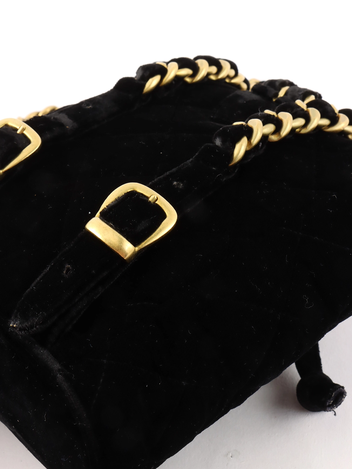 CHANEL 1995年頃製 キャビアスキンダイアナフラップチェーン