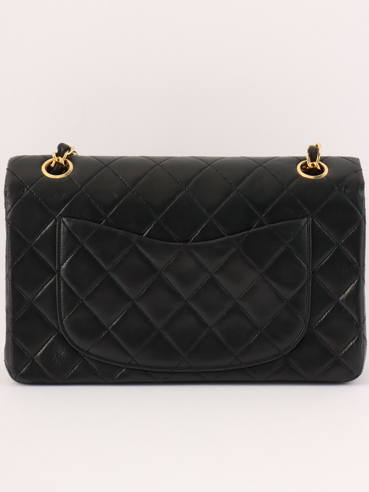 レア【CHANEL】So Black エレガントさとクールさ ターンロック CHANEL 1995年製 シルクサテンCCターンロックハンドバッグ
