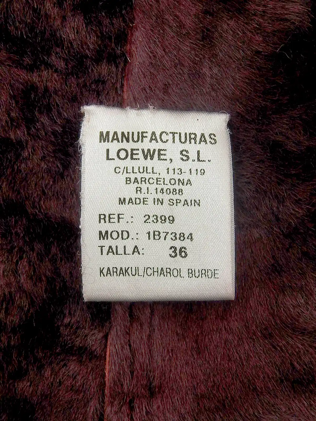 LOEWE ジップアップレザージャケット レッド｜VINTAGE QOO TOKYO