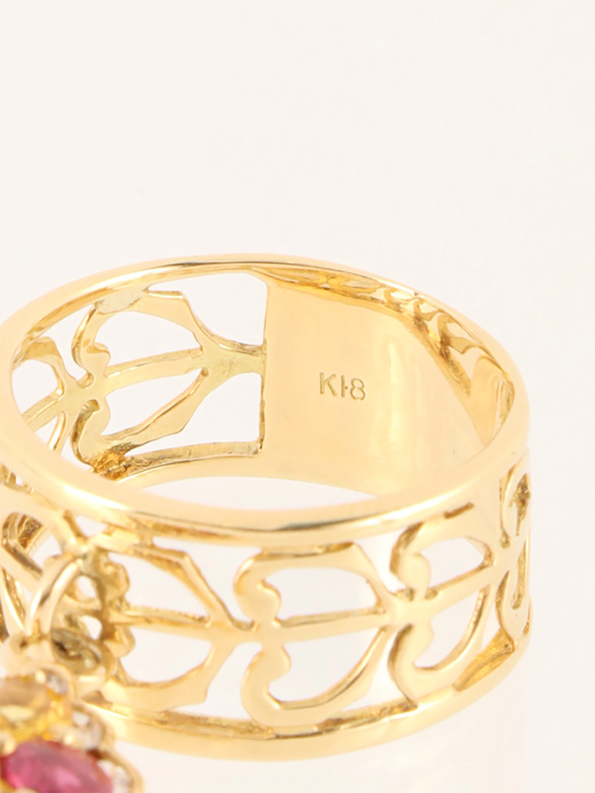 Selection Jewelry 18Kサファイアダイヤモチーフスウィング