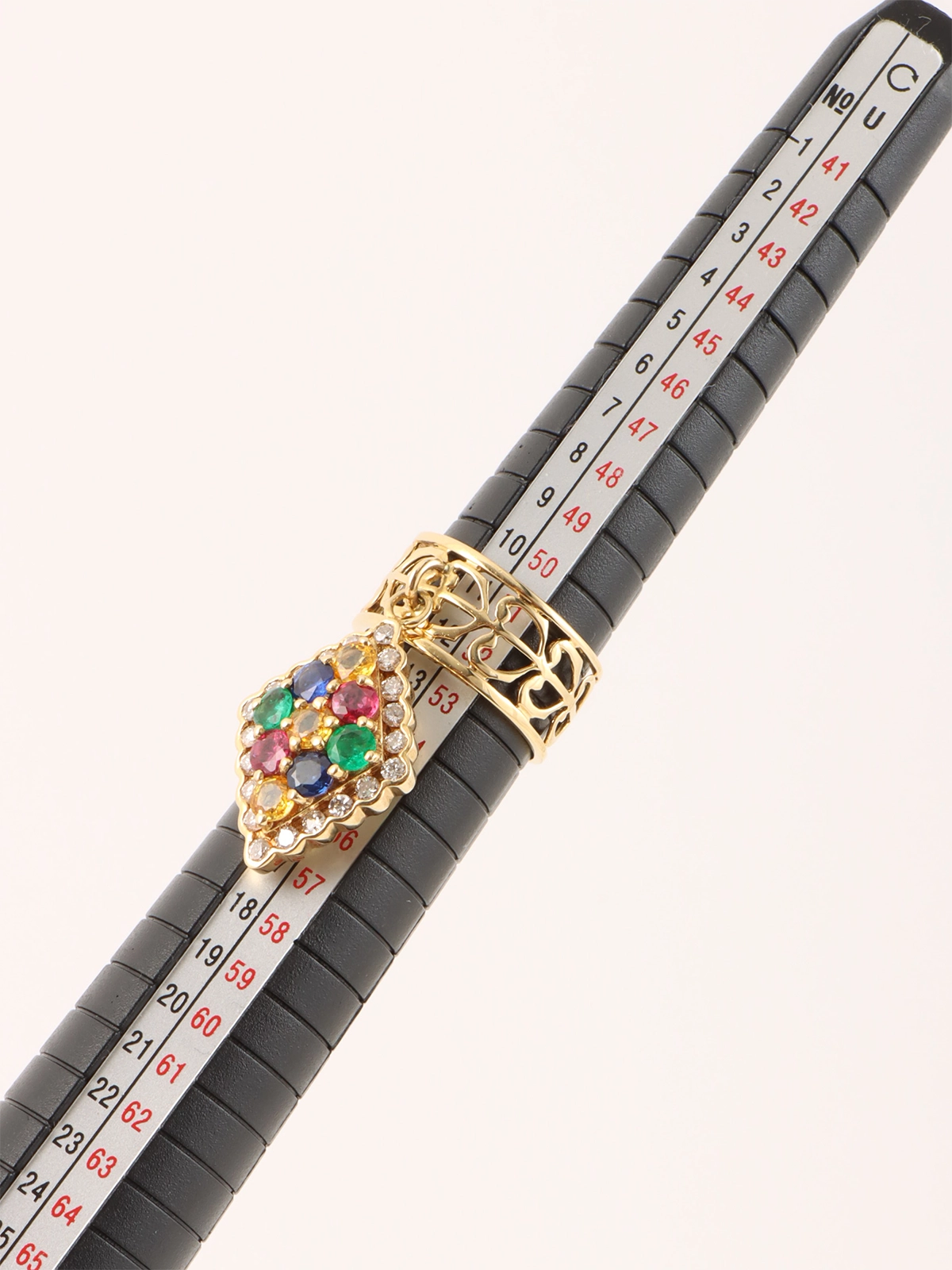 アンティーク雑貨 m13261010 Selection Jewelry 18Kサファイアダイヤモチーフスウィング