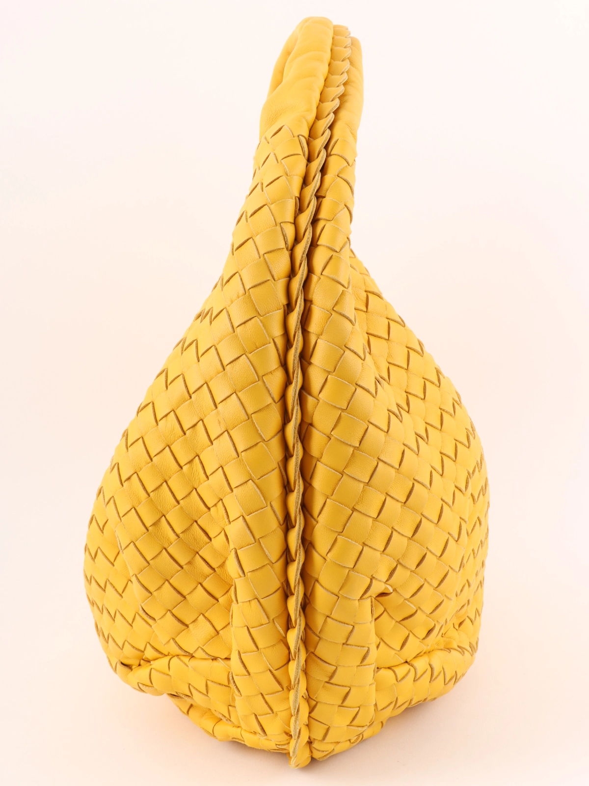 【希少カラー】BOTTEGA VENETA ホーボー イントレチャート イエロー BOTTEGA VENETA イントレチャートホーボーバッグ イエロー