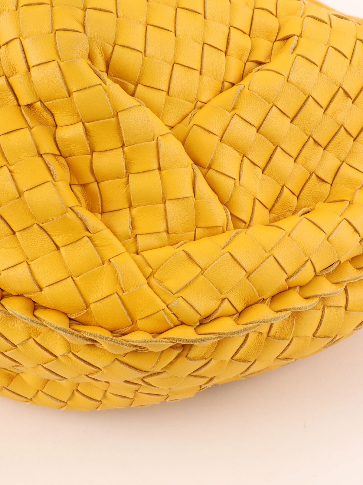 BOTTEGA VENETA イントレチャートホーボーバッグ イエロー