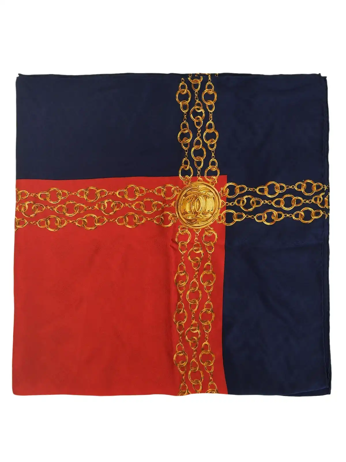 希少 CHANEL vintage スカーフ USED】VINTAGE BOOTLEG CHANEL SCARF | KONBINI