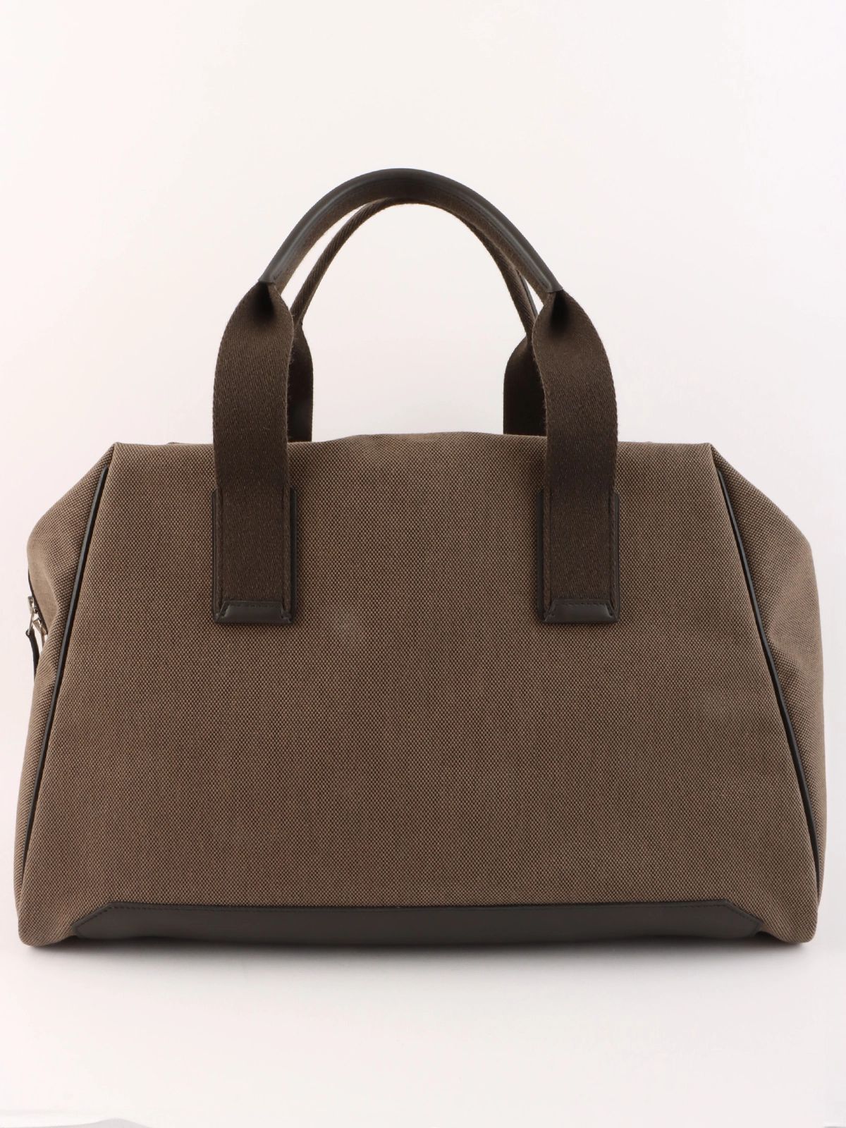 HERMES 2014年製 ボストンバッグ ブラウン／カーキ｜VINTAGE QOO
