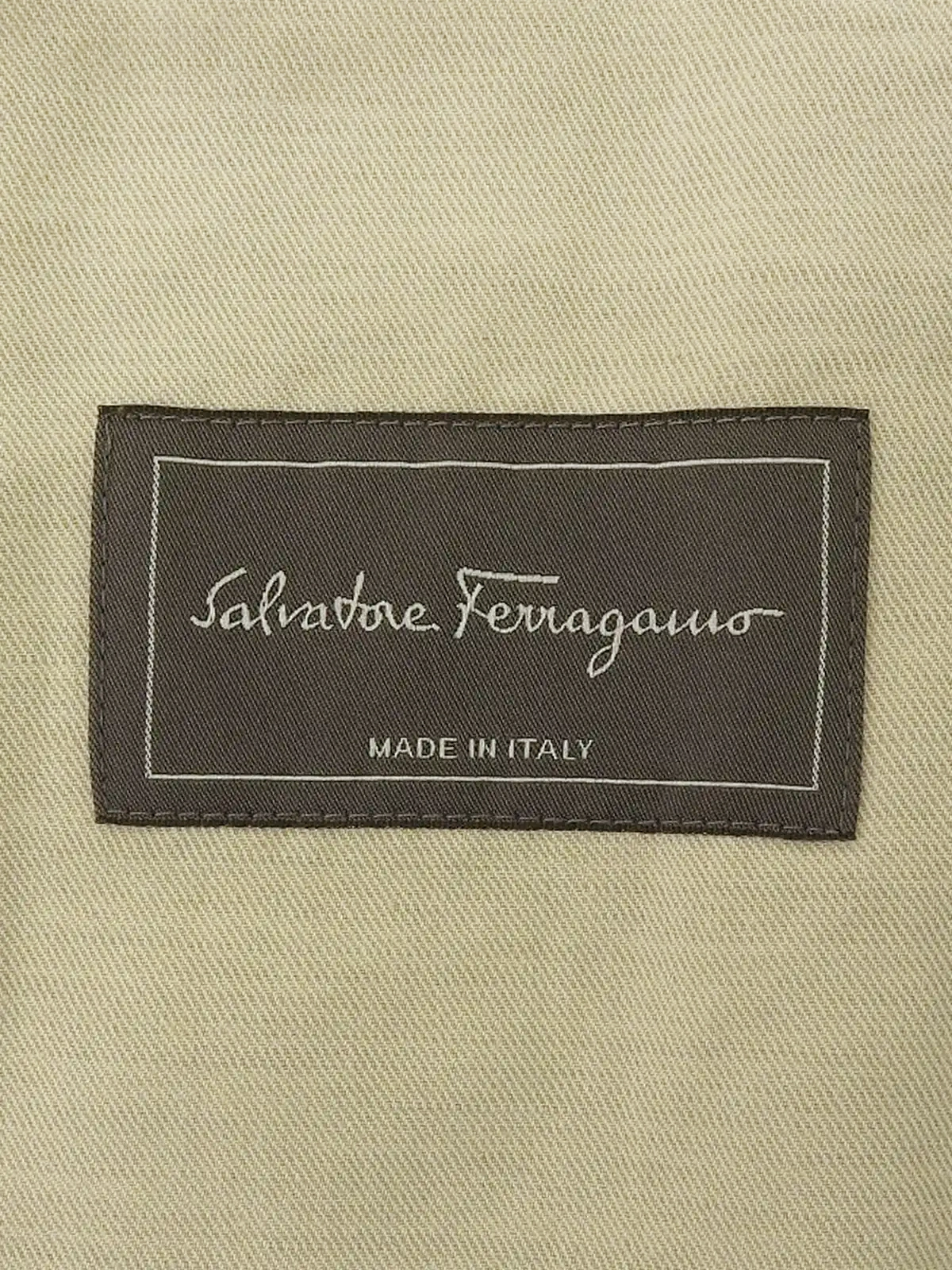 SALVATORE FERRAGAMO ロゴボタンジャケット ライトベージュ