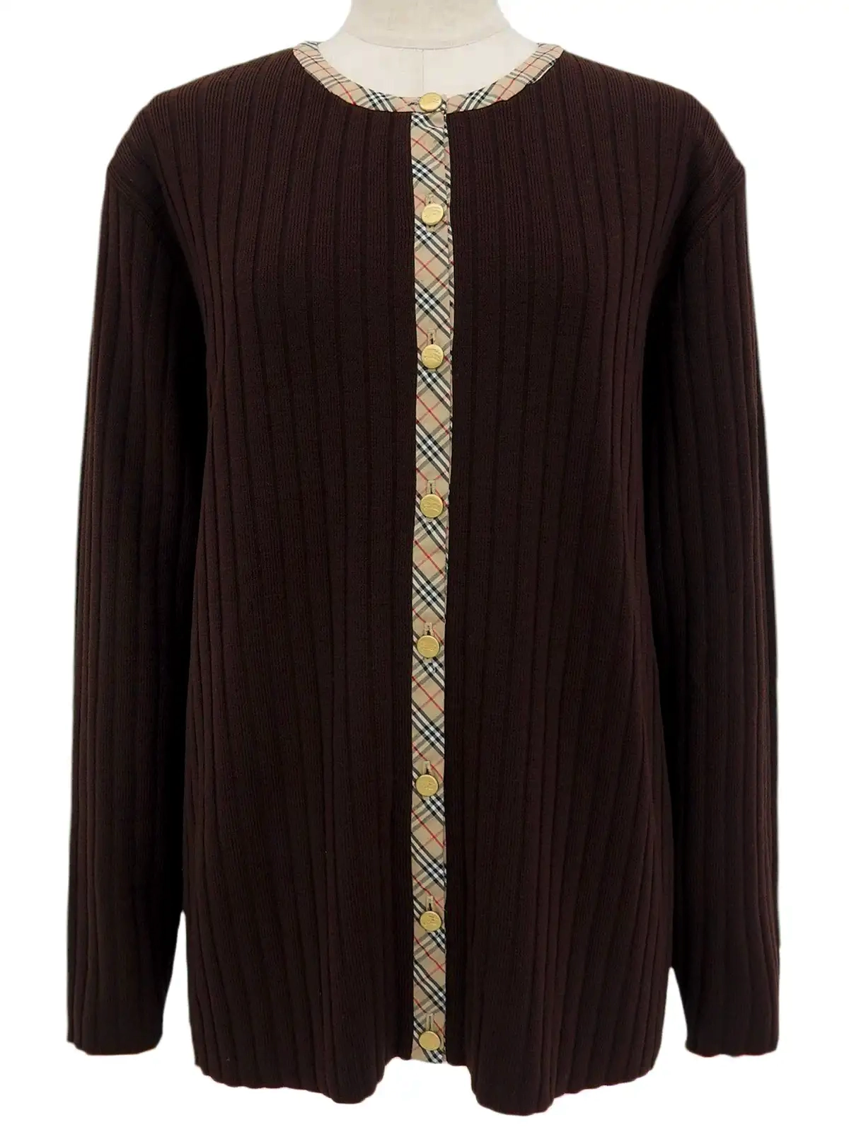 BURBERRY ストライプ カーディガン M BURBERRY ストライプ カーディガン M