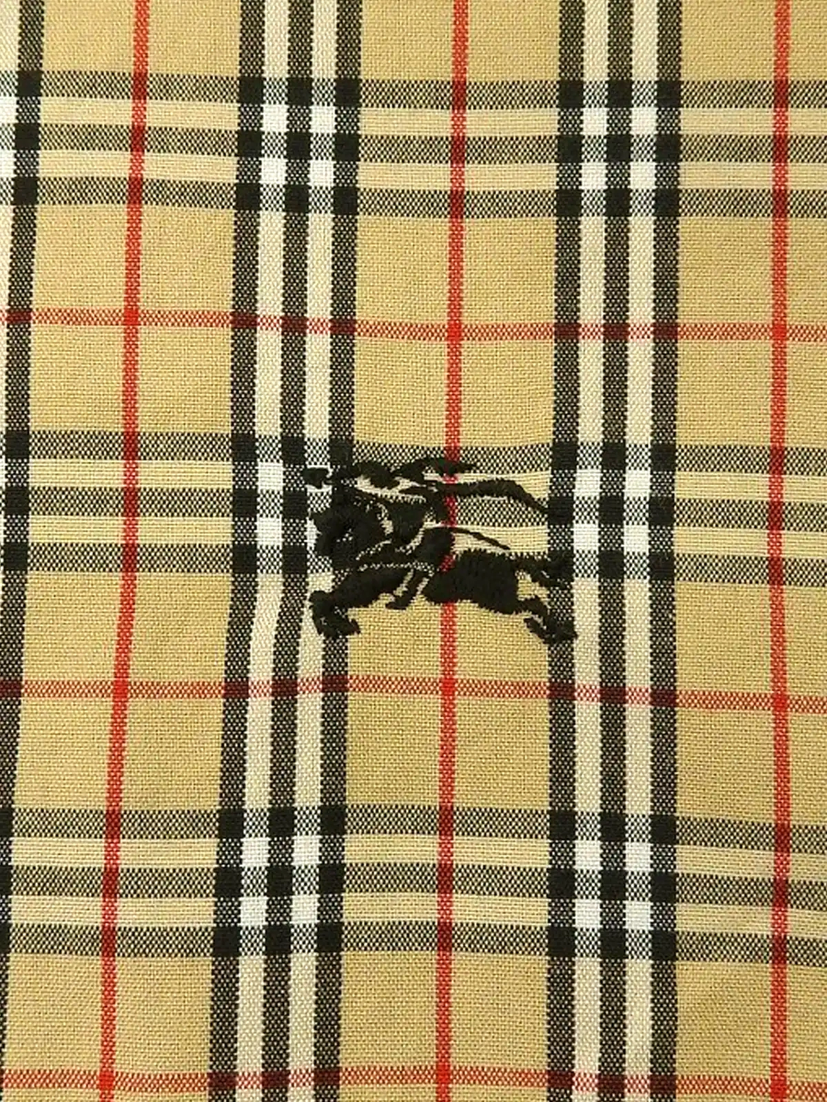 BURBERRY ノバチェックロゴ刺繍ロングスリーブシャツ ベージュ