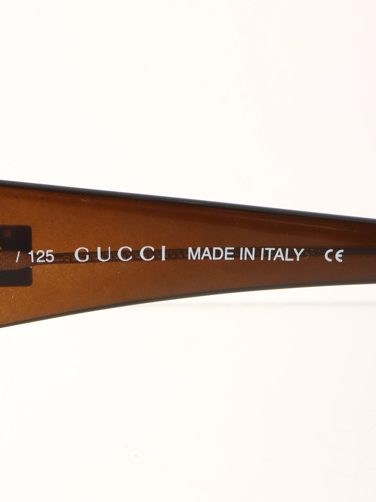 GUCCI サイドロゴプレートサングラス ブラウン｜VINTAGE QOO