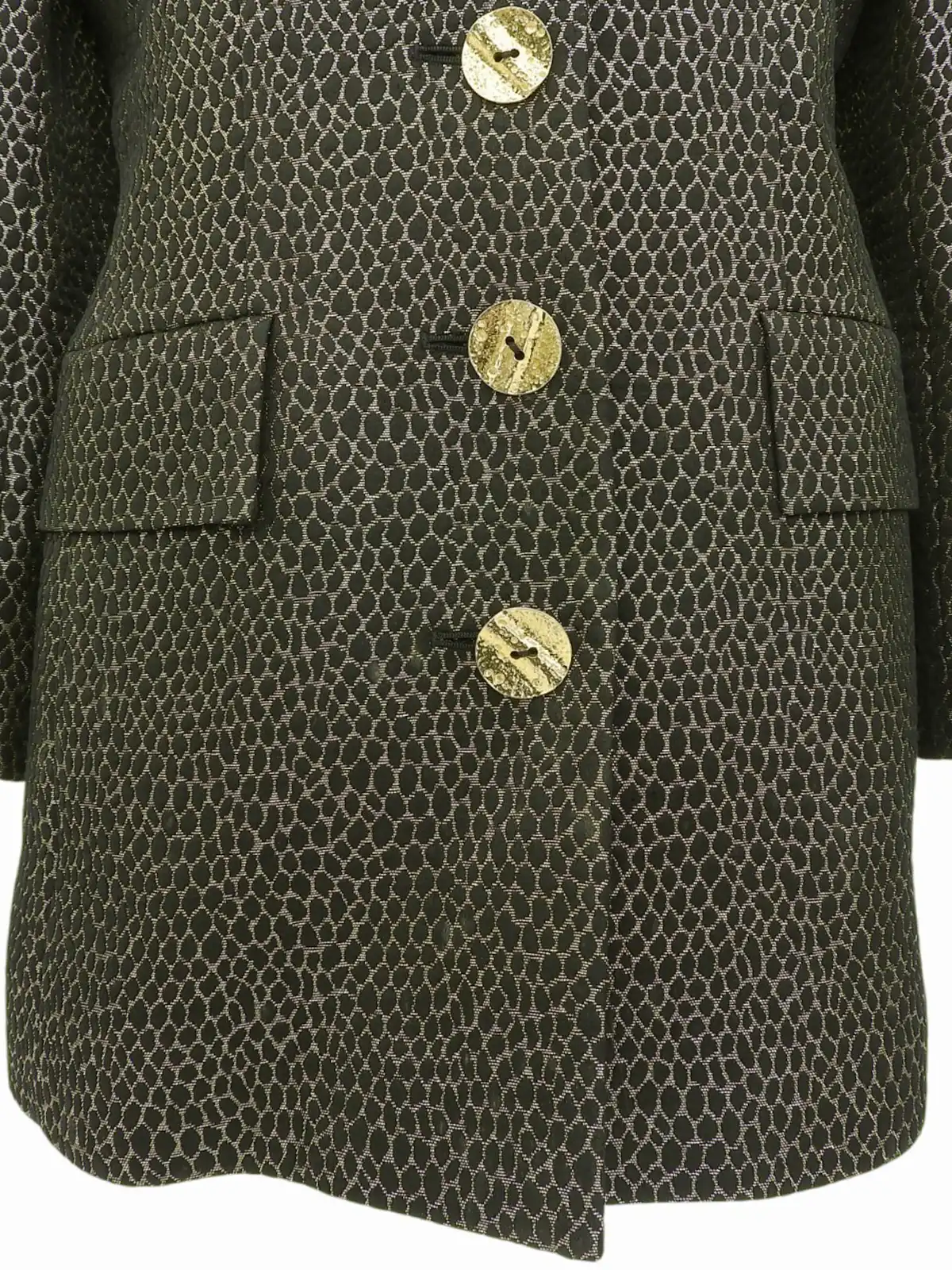 YVES SAINT LAURENT 長袖 ニットブラック ゴールド金具 タグ有 三越伊勢丹 | SAINT LAURENT/サンローラン_women通販