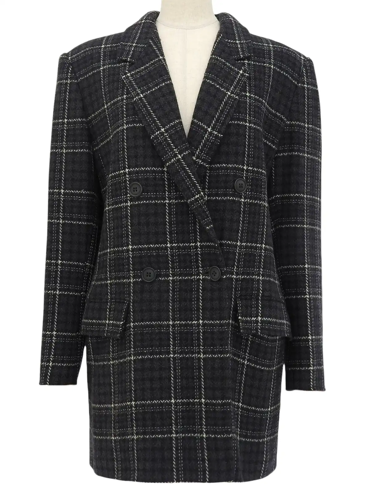 MaxMara ネイビー ダブルブレストピーコート　サイズ42 Max Mara マックスマーラ S MAX MARA レディース コート CAPI