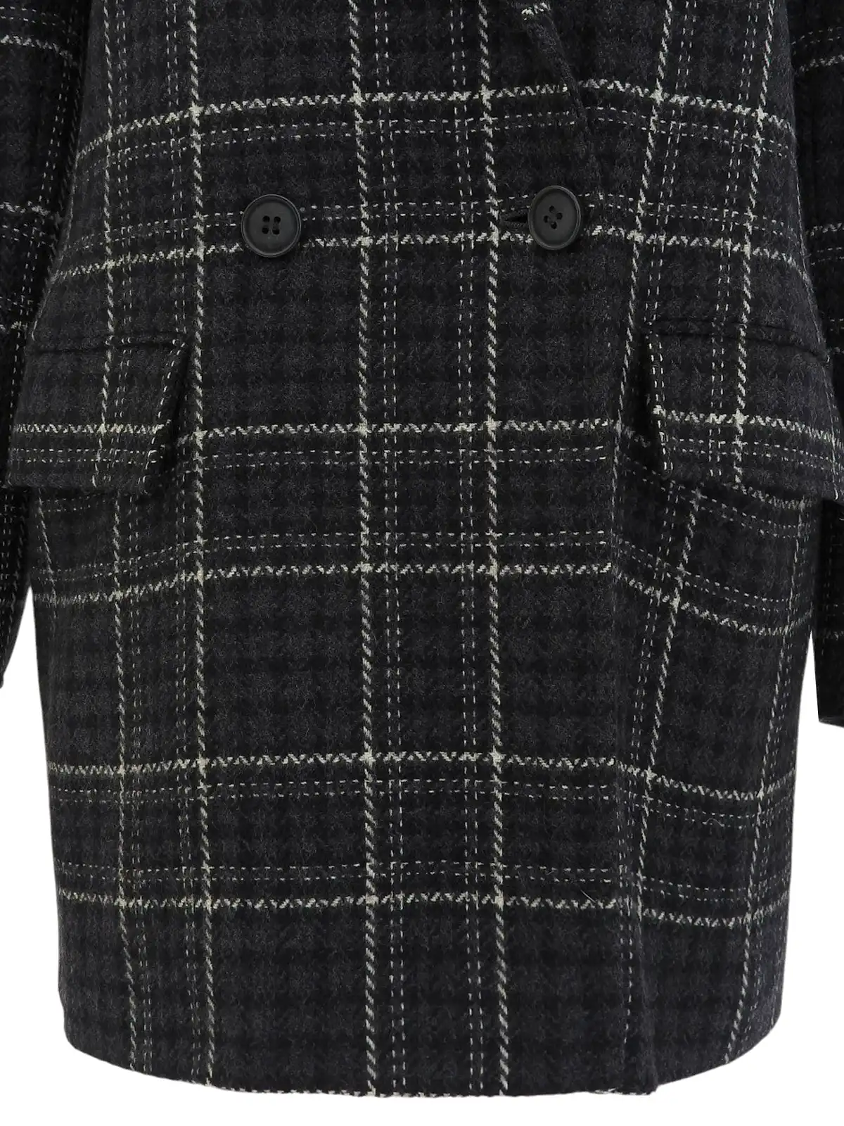 Max Mara チェックパターンダブルブレストジャケット